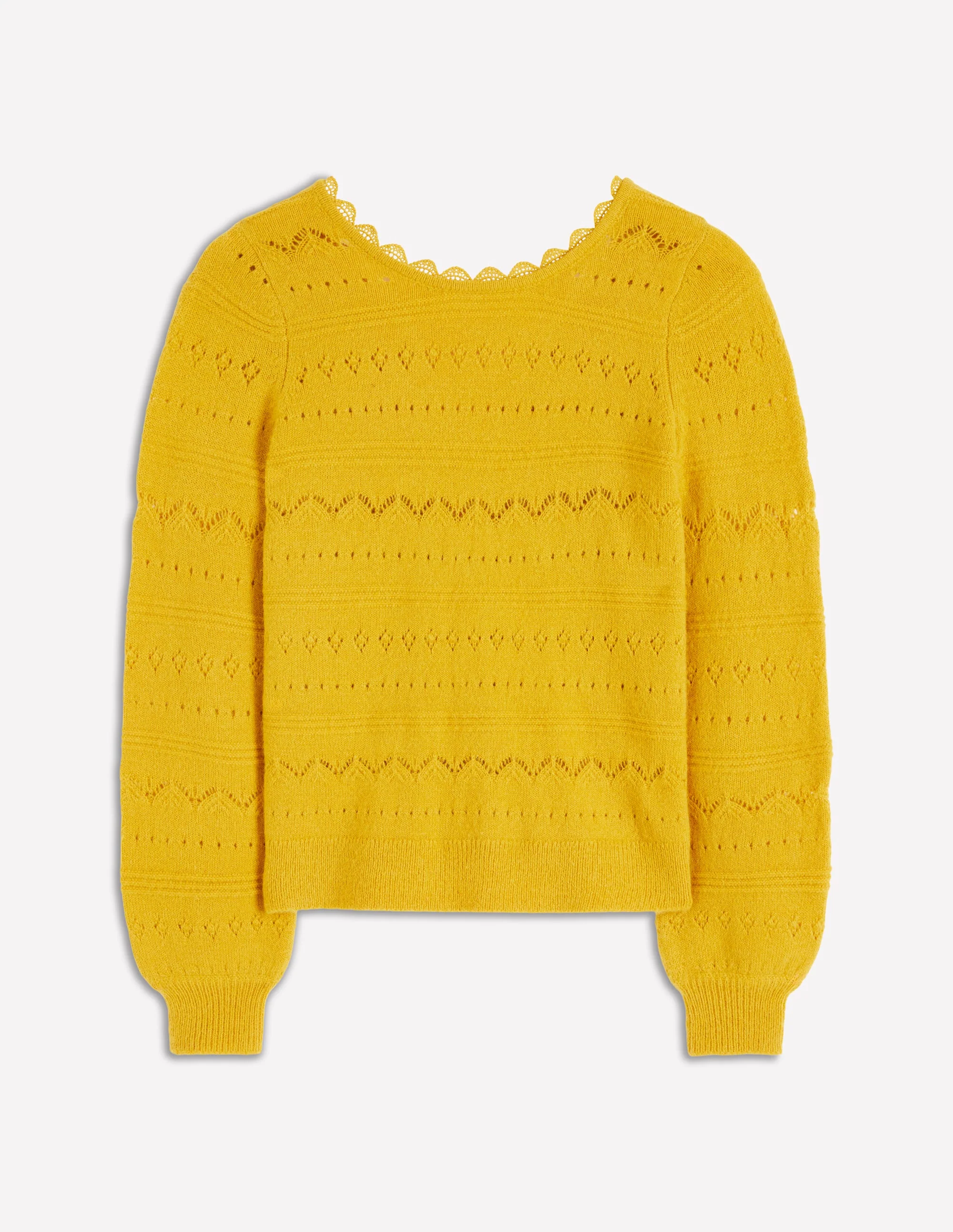 Leticia Lace Trim Sweater-Golden Rye - Image 5