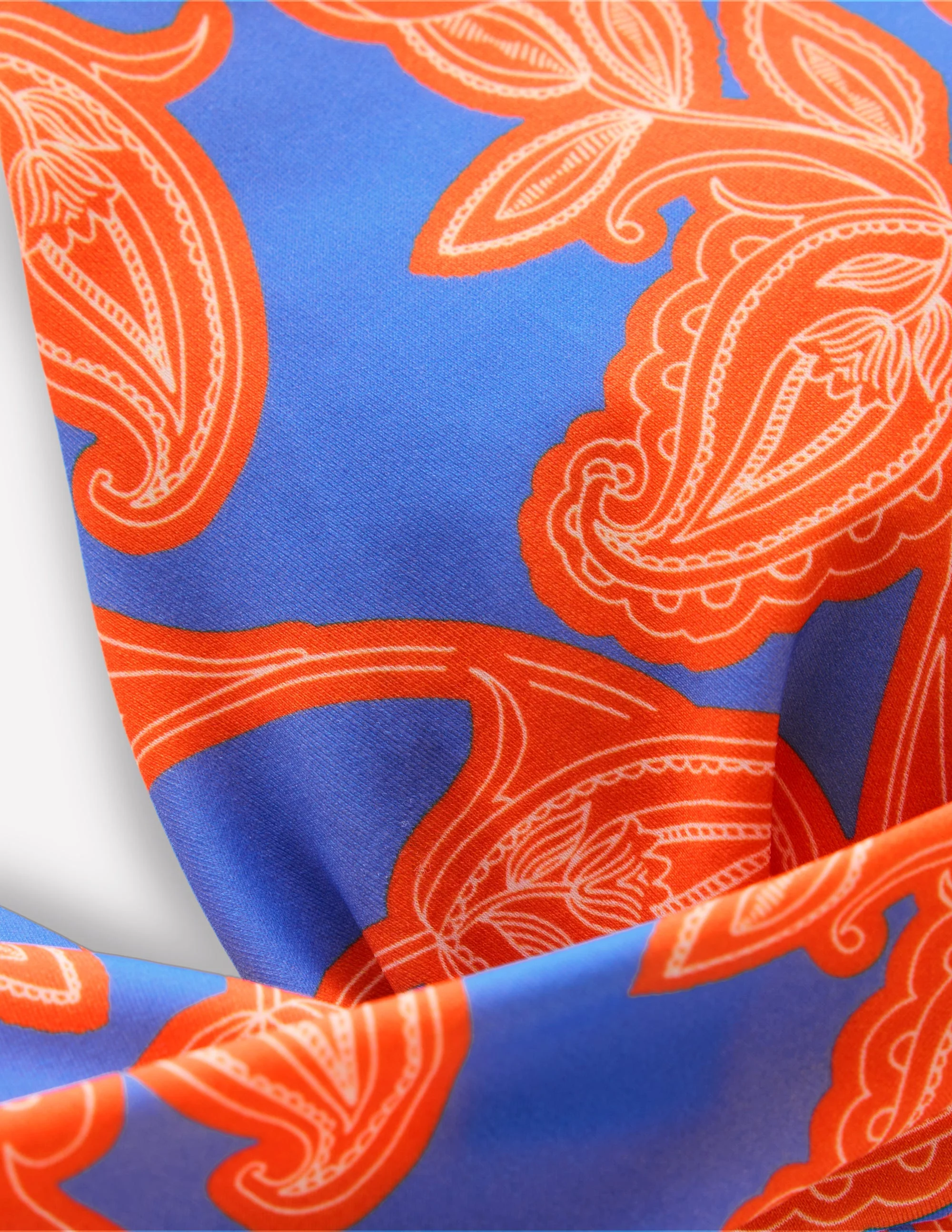 Levanzo Halter Bikini Top-Jaffa Orange, Paisley Whirl - Image 8