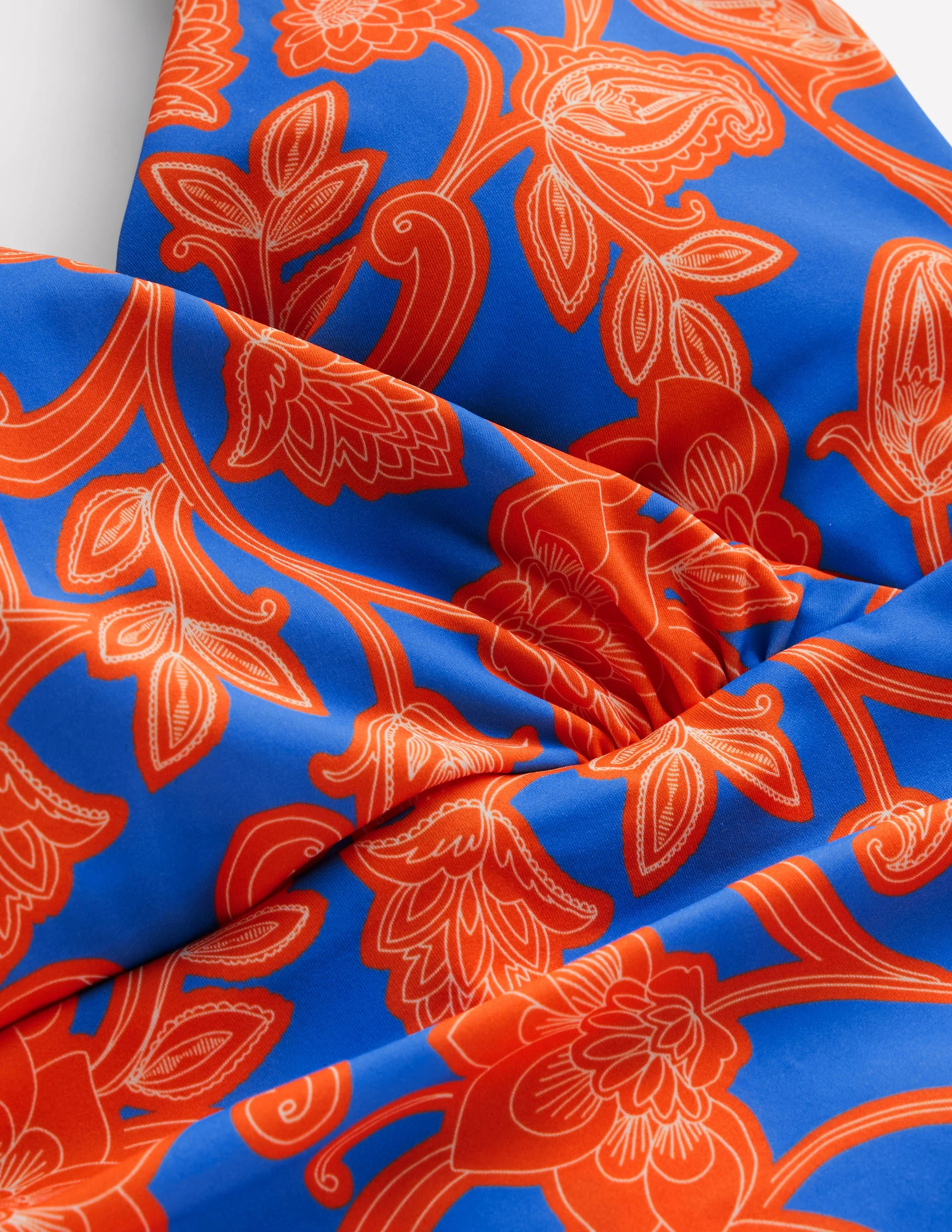Levanzo Halter Swimsuit-Jaffa Orange, Paisley Whirl - Image 9