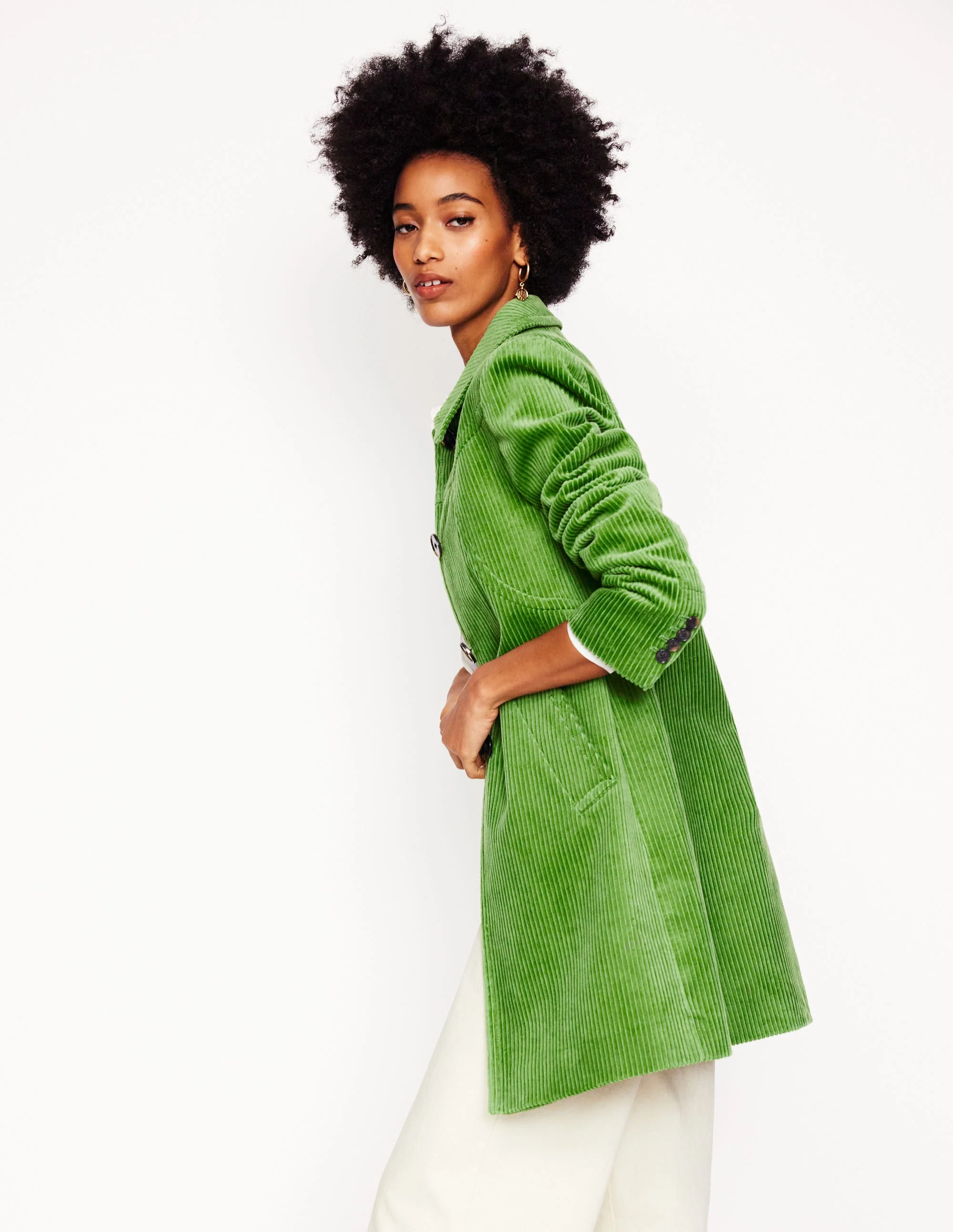 Lincoln Cord Coat-Promenade Green - Image 4