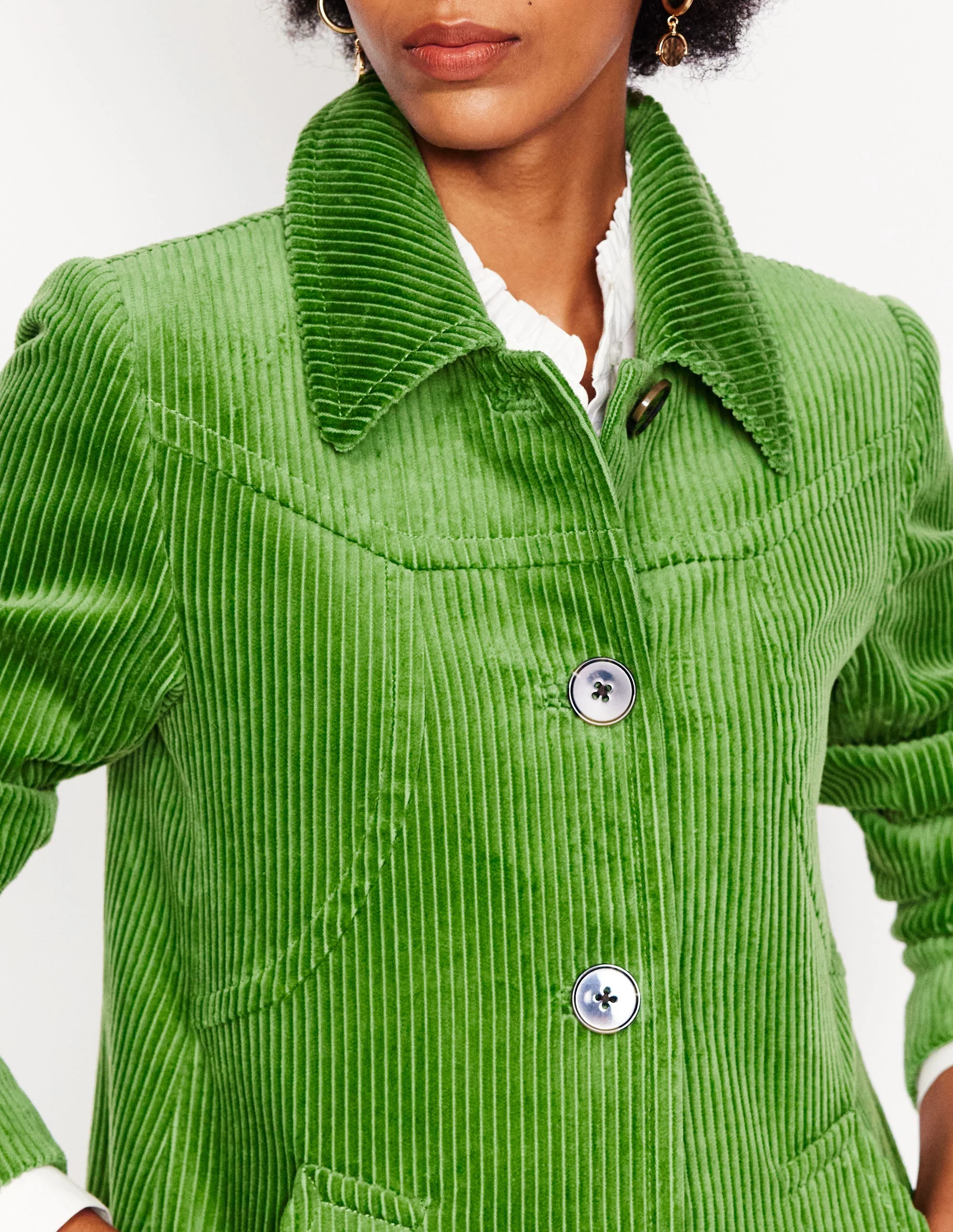 Lincoln Cord Coat-Promenade Green - Image 5