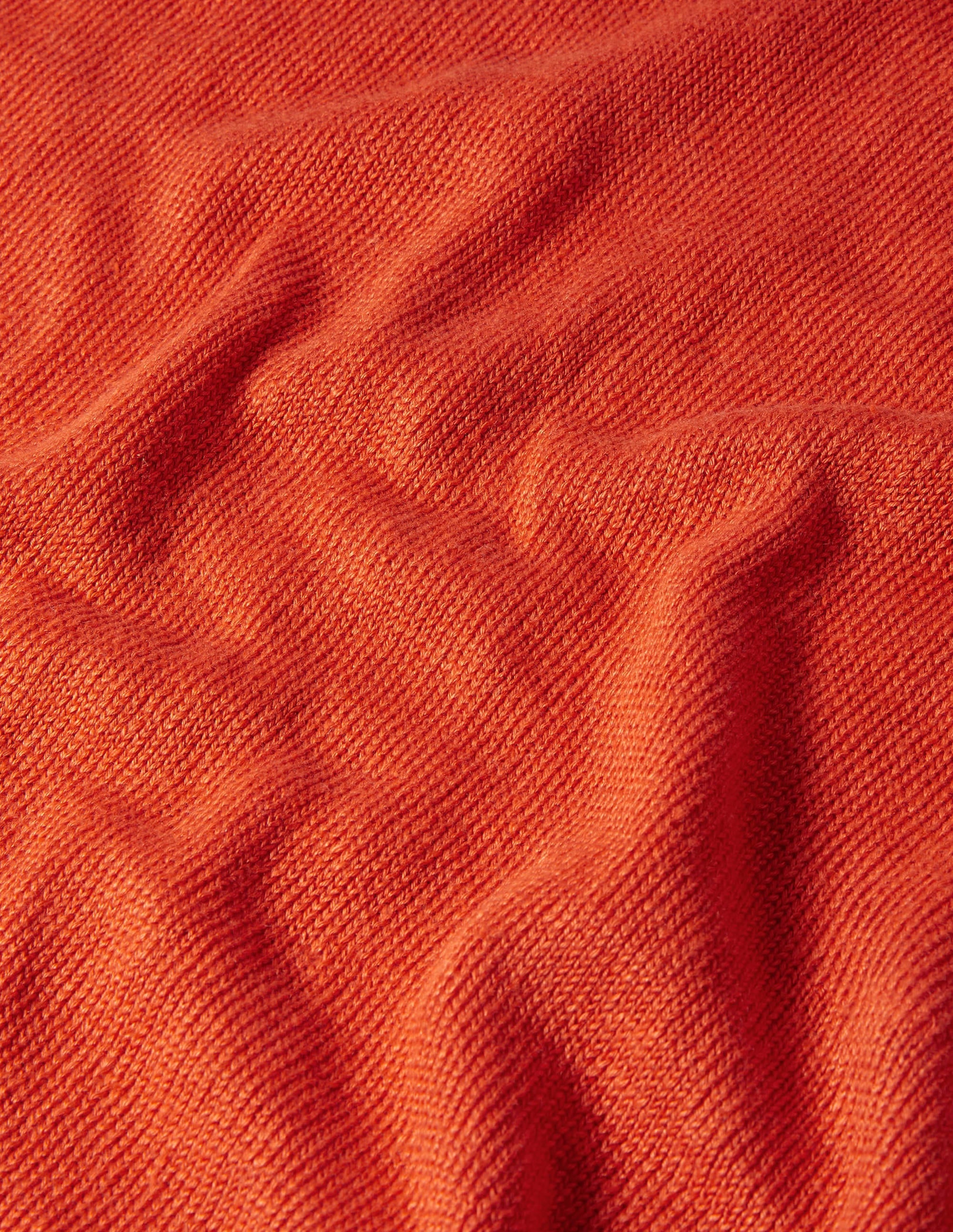 Linen Knitted T-shirt-Bright Papaya - Image 5