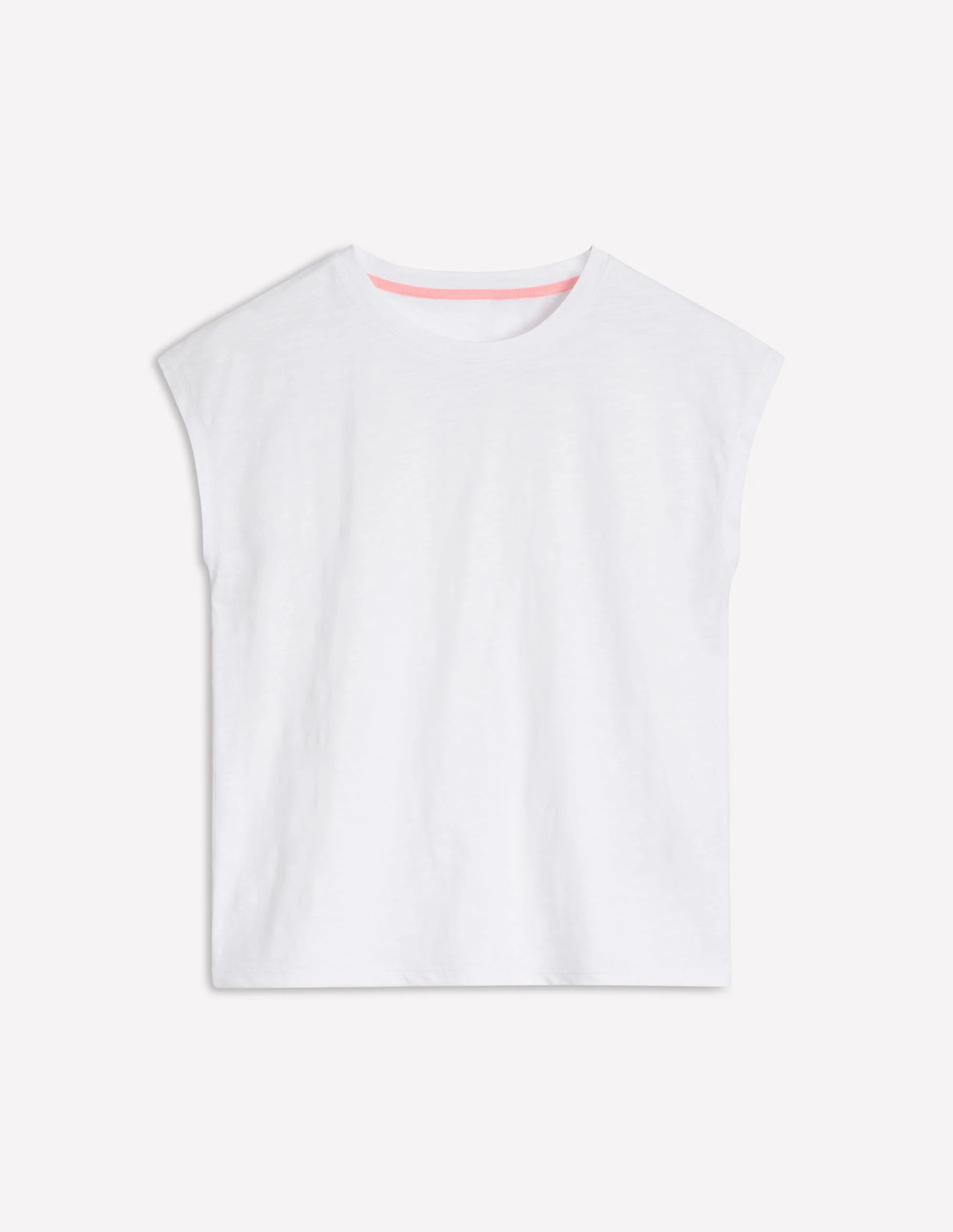 Louisa Slub T-Shirt-White - Image 5
