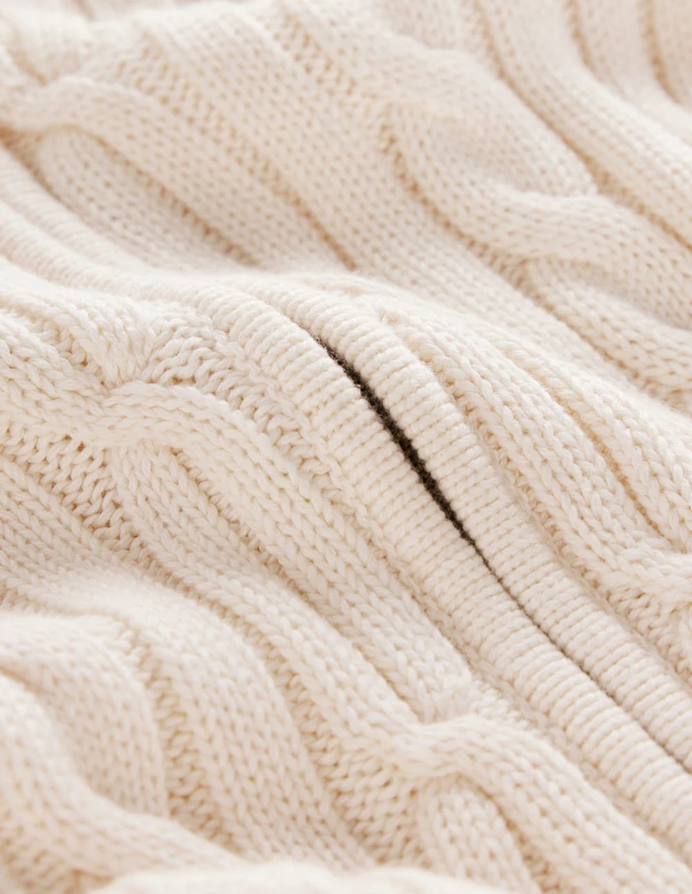 Lucy Half-zip Sweater-Warm Ivory Cable - Image 10