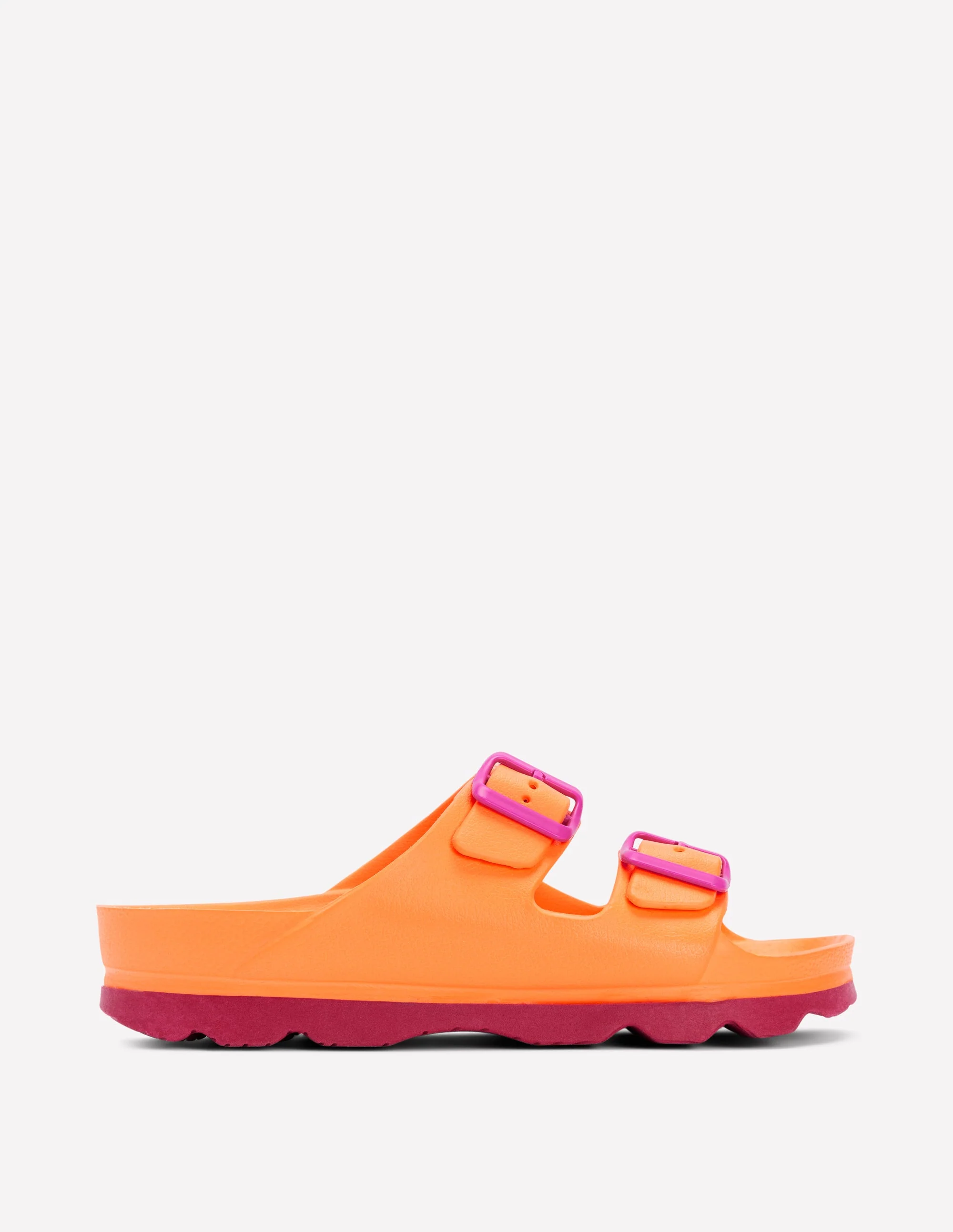 Lyla Double Buckle Sliders-Orange - Image 2