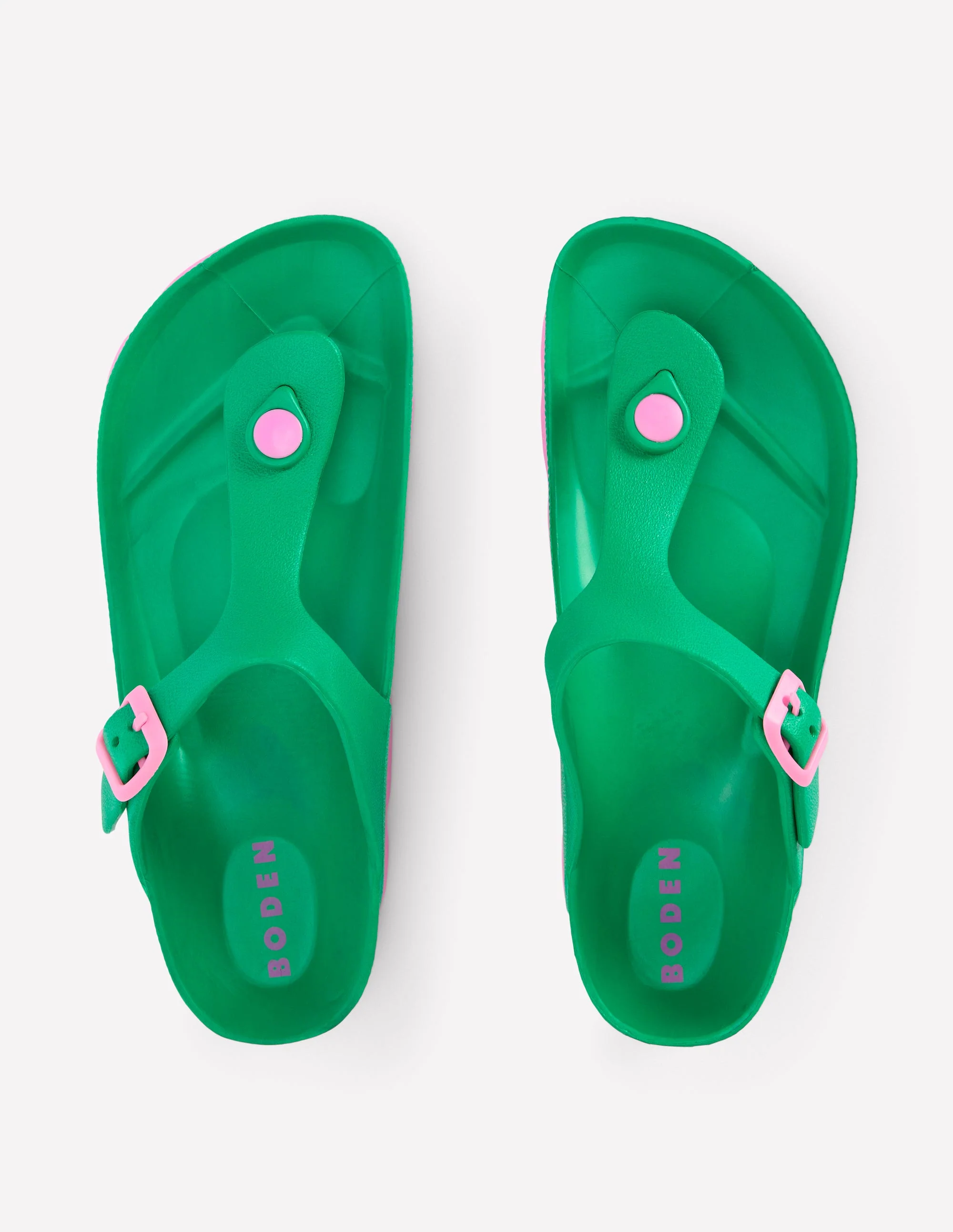 Lyla Toe Post Sandals-Green/Pink - Image 5