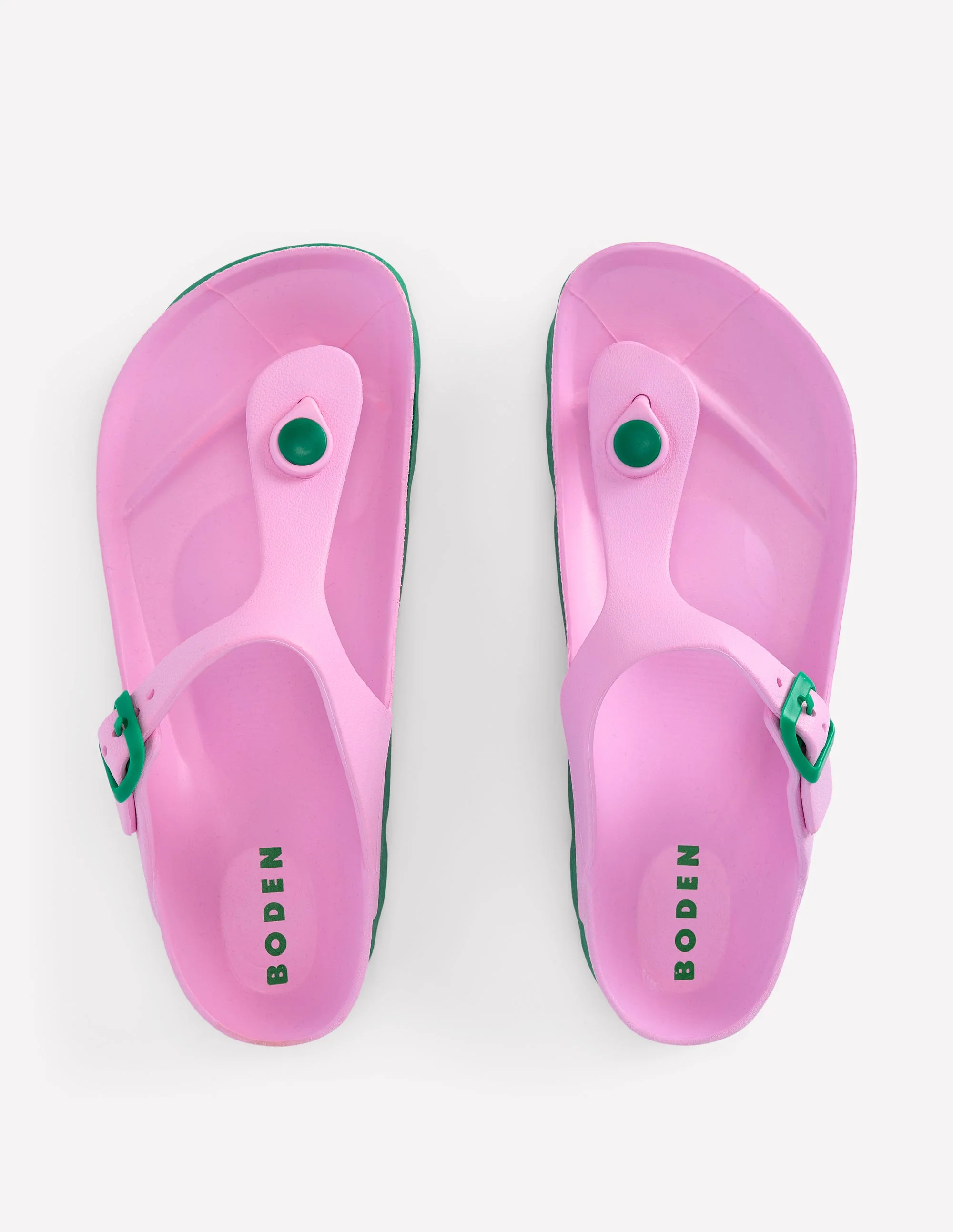 Lyla Toe Post Sandals-Pink/Green - Image 6