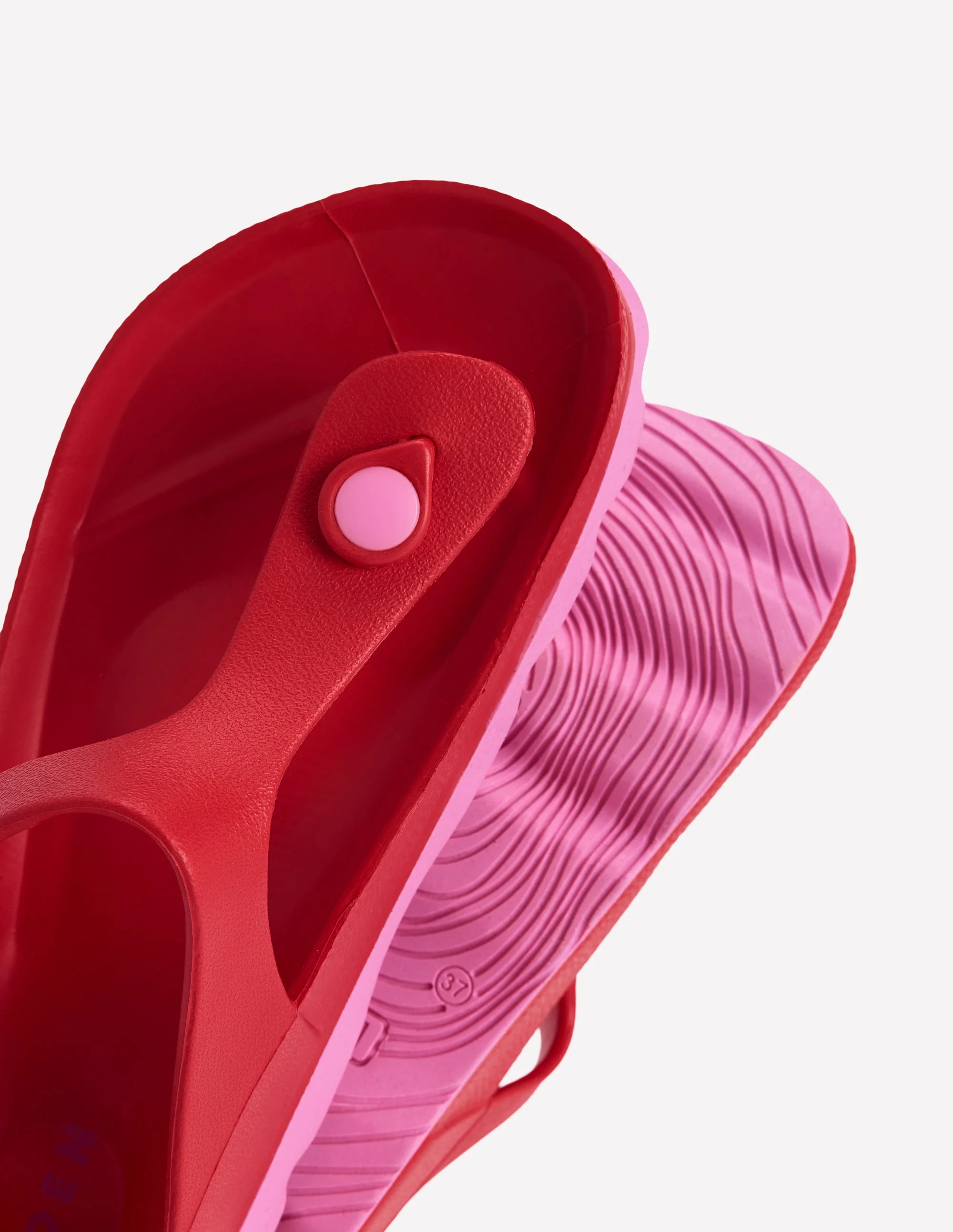 Lyla Toe Post Sandals-Red/Pink - Image 4