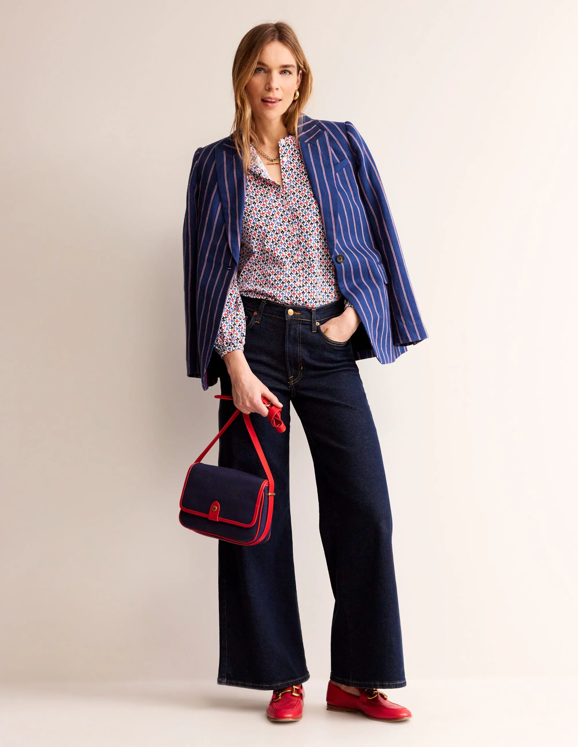 Marina Jersey Shirt-Multi, Trellis Bud - Image 4