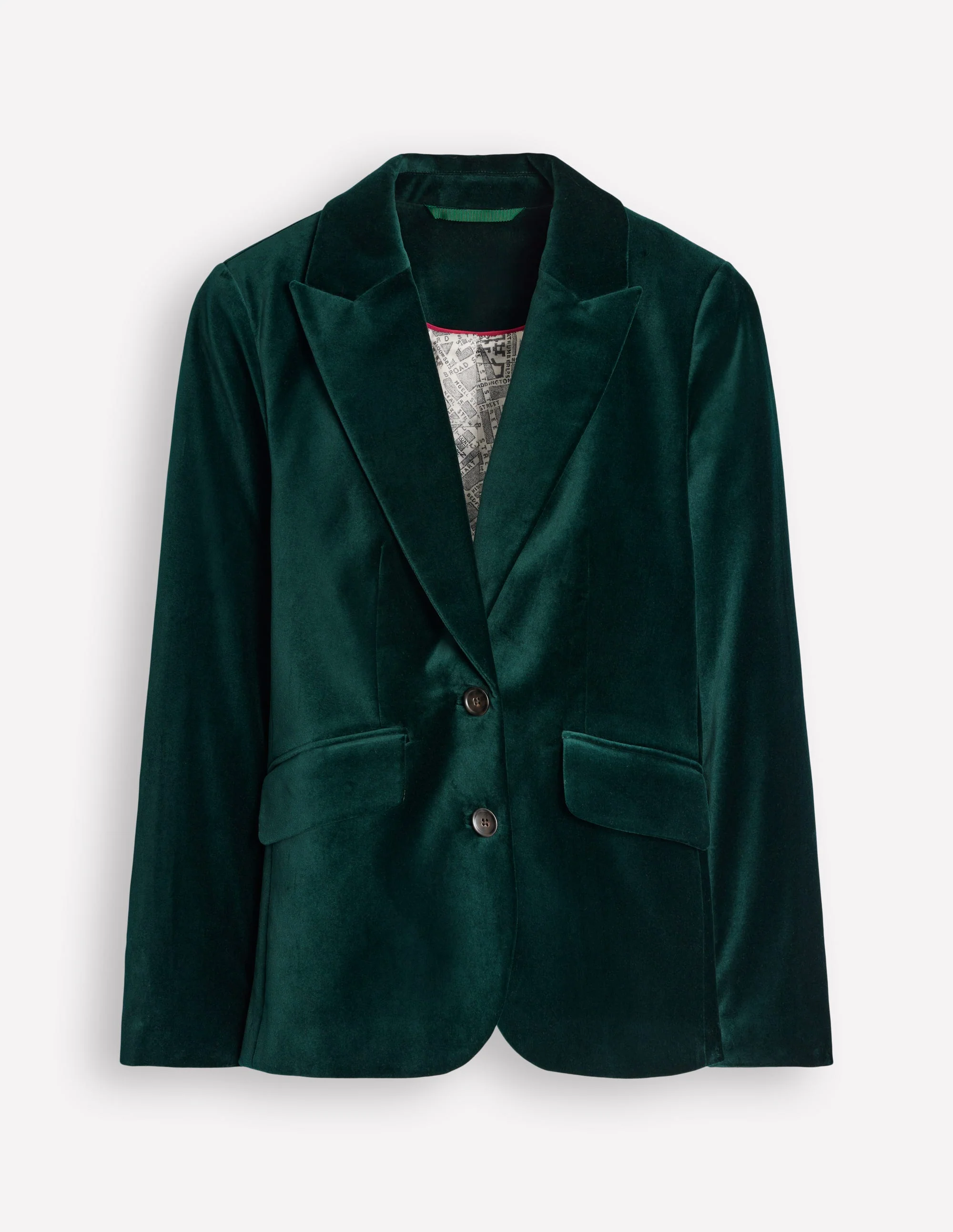 Marylebone Velvet Blazer-Ponderosa Pine - Image 5