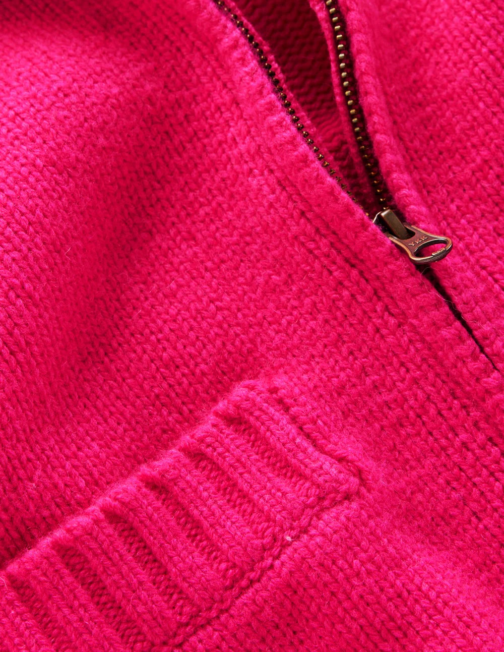 Maya Zip Up Jacket-Flamboyant Pink - Image 6
