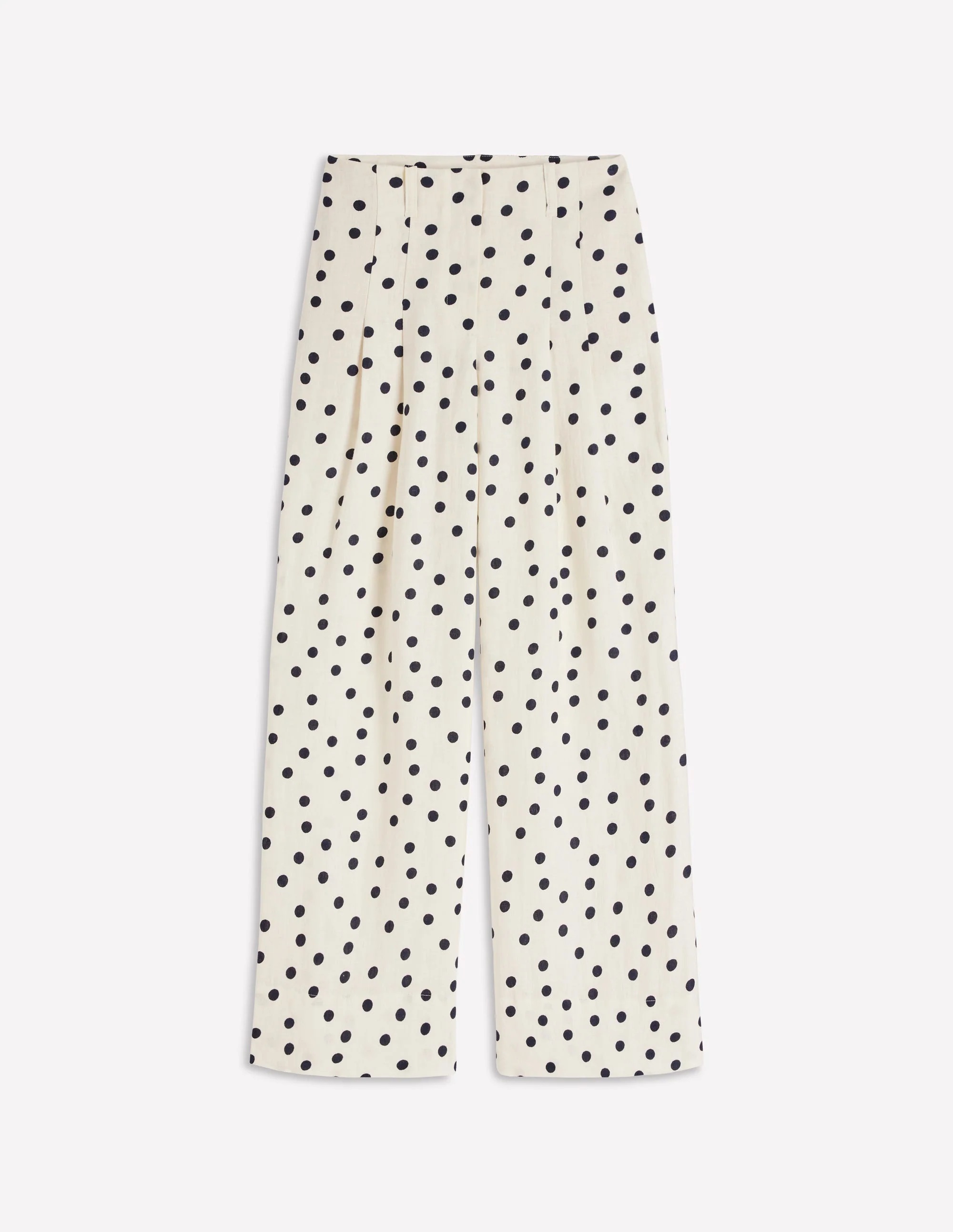 Mayfair Linen Pants-Ivory, Painted Dot - Image 6