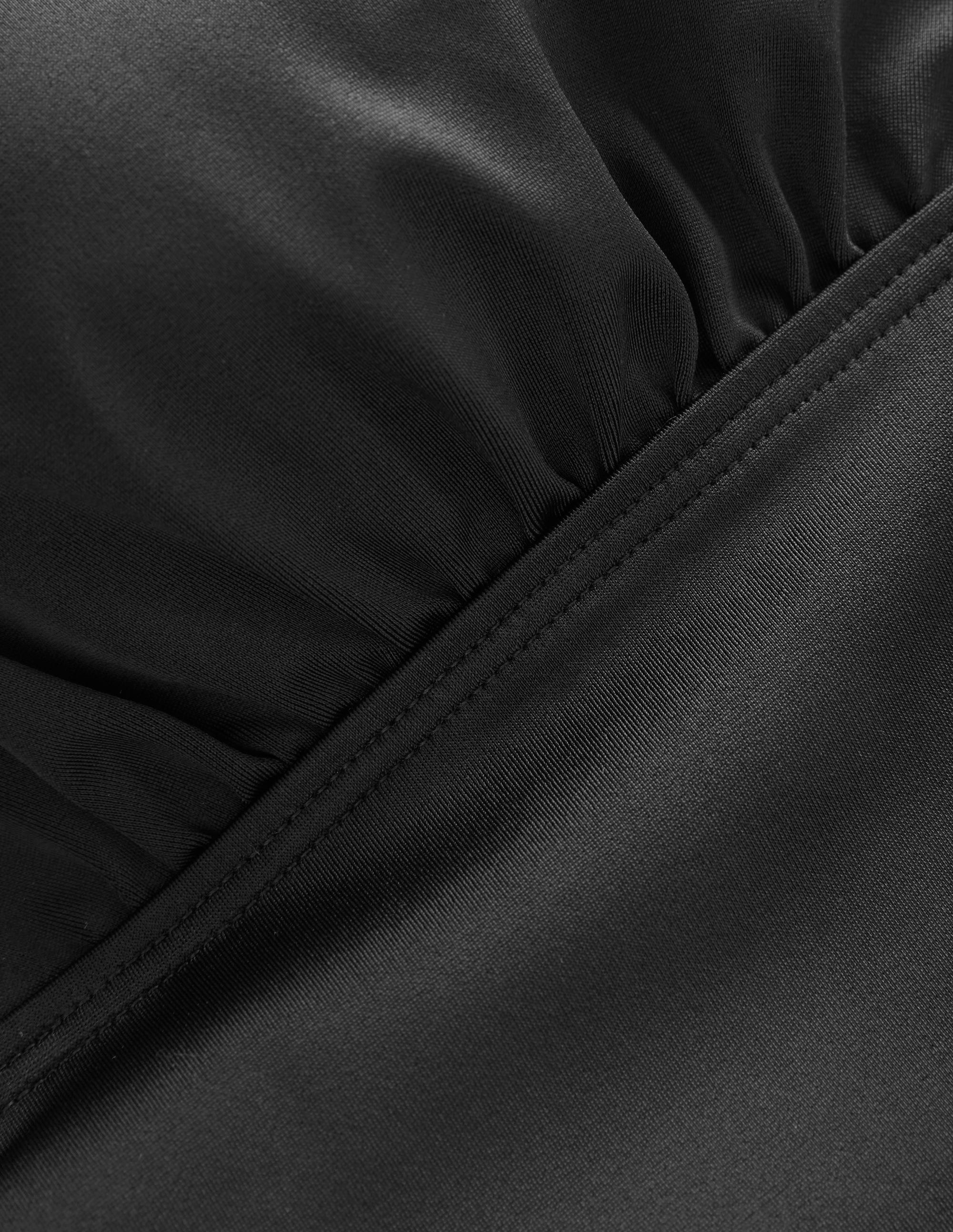 Merano Deep V-neck Swimsuit-Black - Image 6