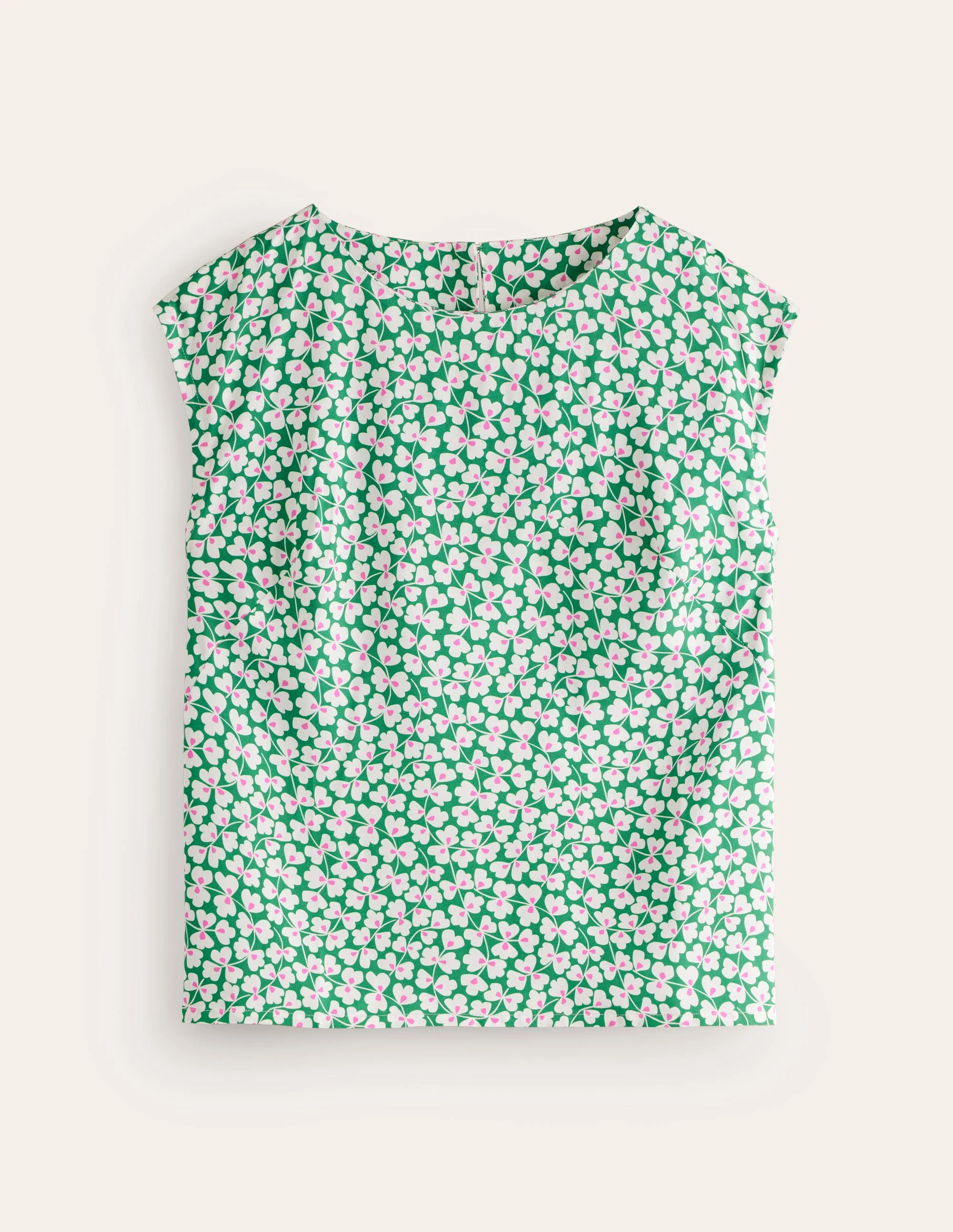 Modern Shell Top-Rich Emerald, Clover Whirl - Image 5