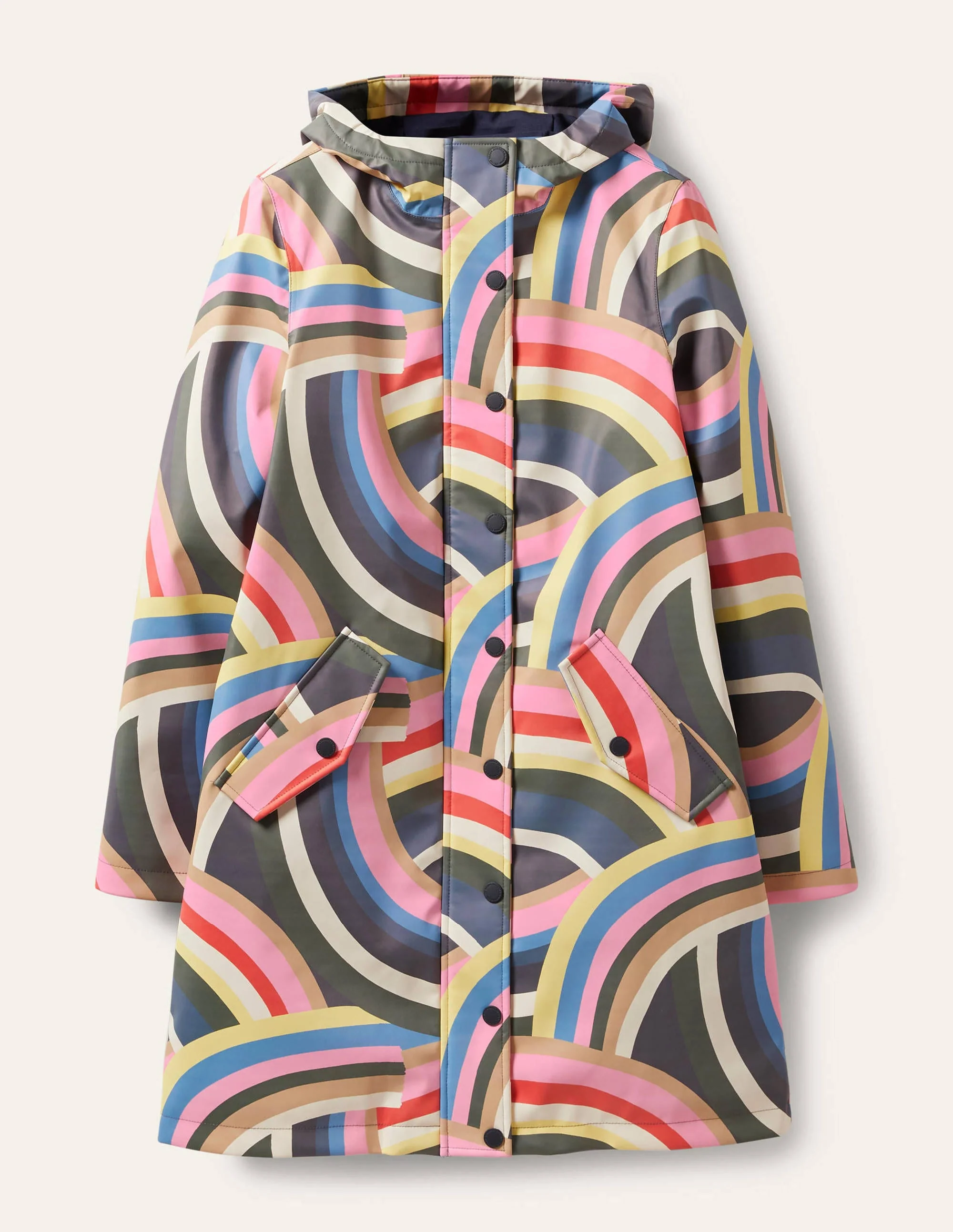 Morris Waterproof Mac-Navy, Midnight, Abstract Rbow - Image 6