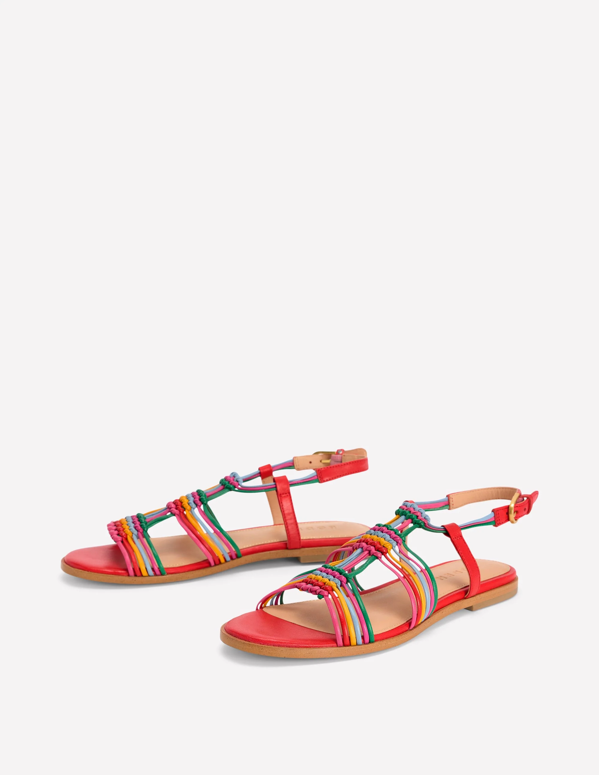 Multi Strap Knot Sandal-Multi - Image 3