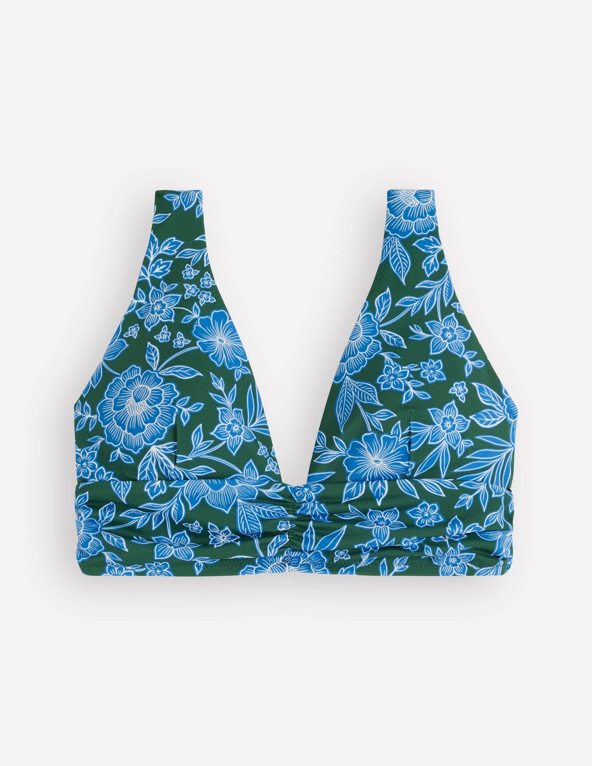 Mykonos Deep V Bikini Top-Dark Green, Paradise - Image 5