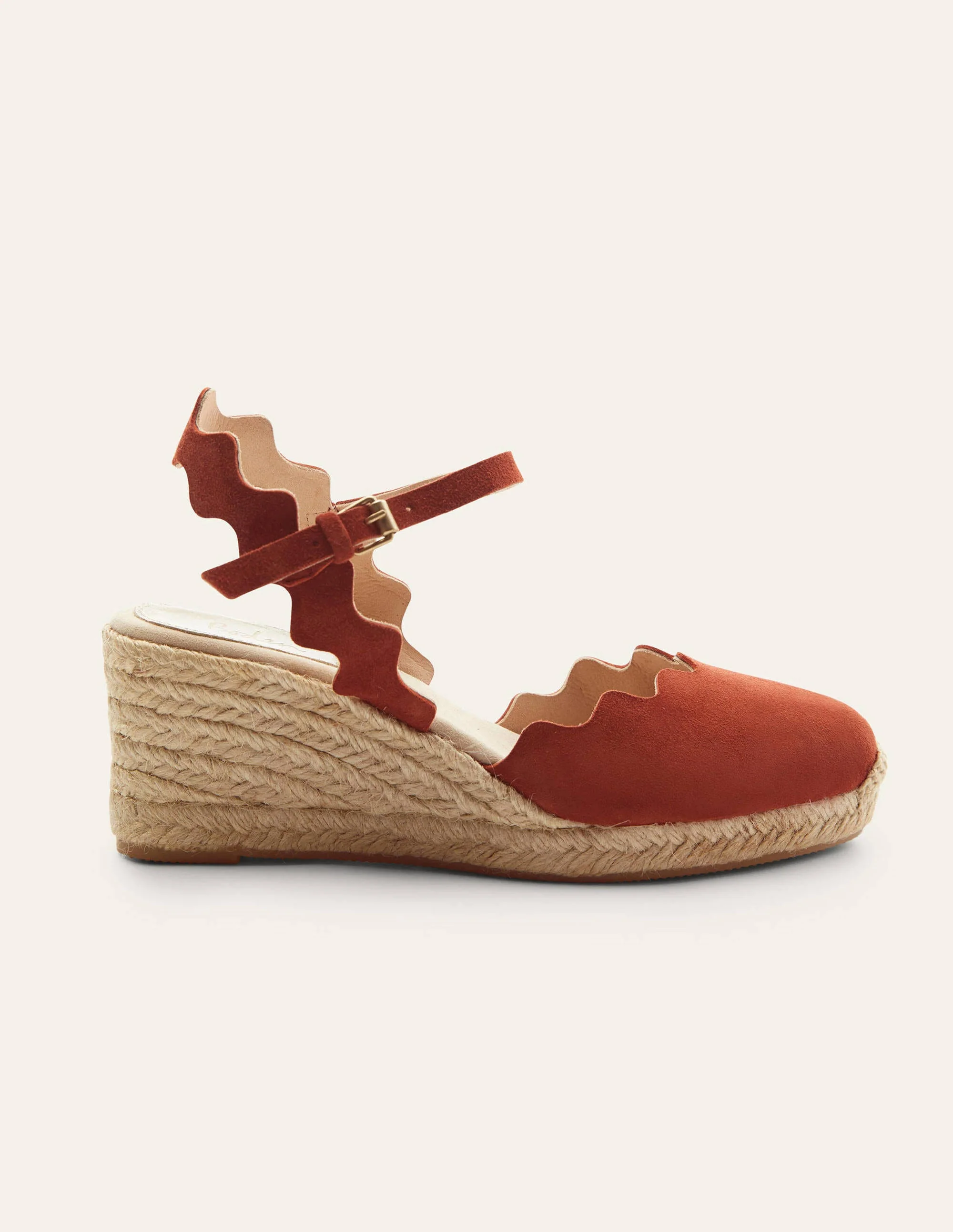 Nadine Espadrille Wedges-Copper Red - Image 2