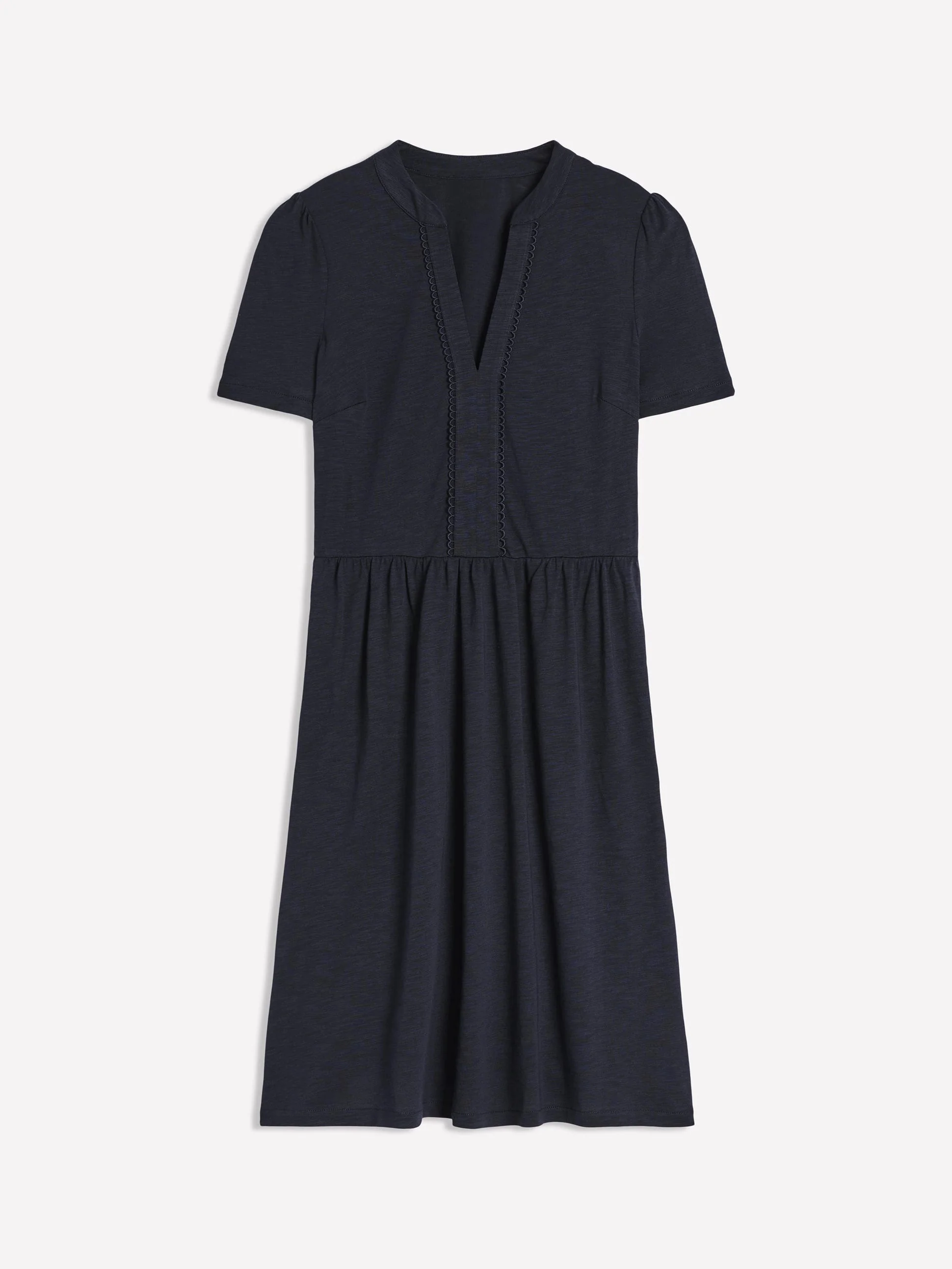 Naomi Short Jersey Dress-Navy - Image 5