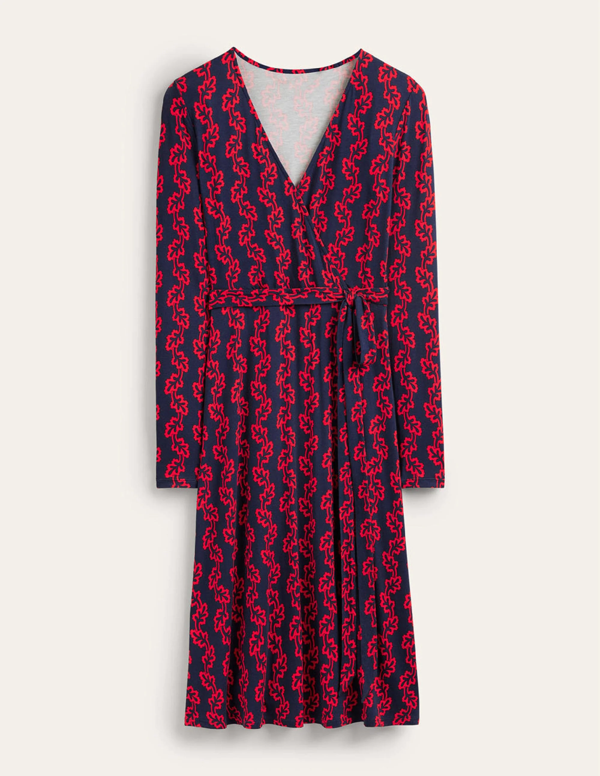 Nina Jersey Midi Dress-French Navy, Abstract Terrace - Image 6