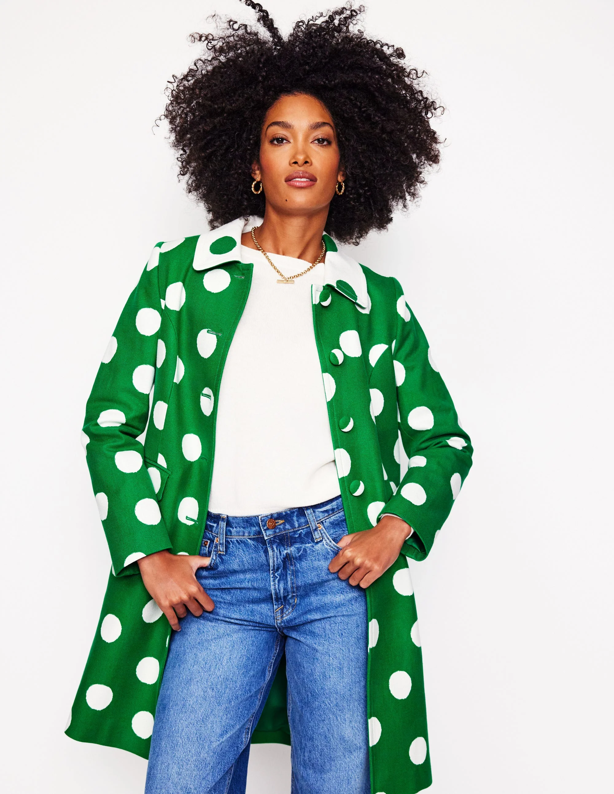 Occasion Coat-Abstract Dot - Image 5