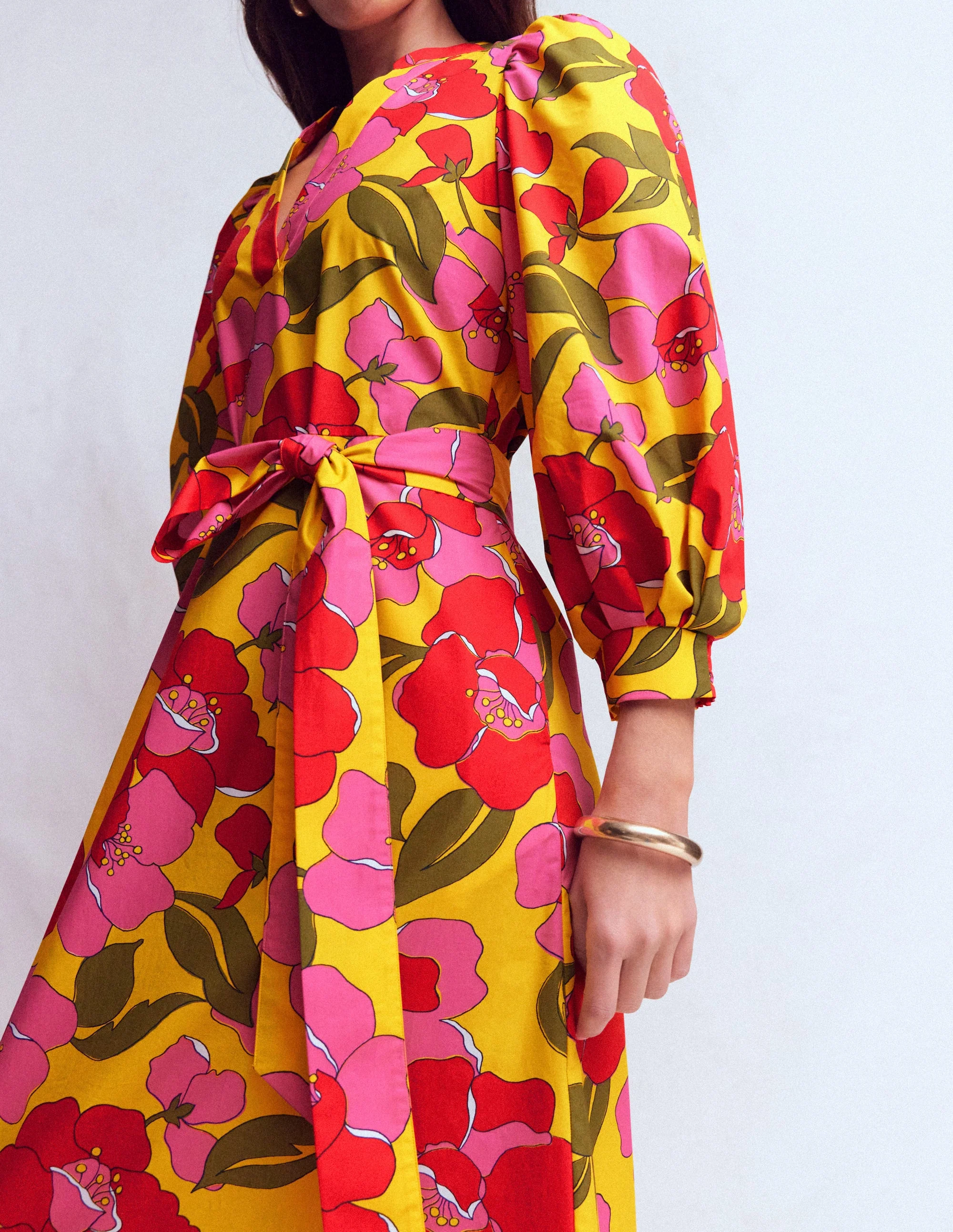 Octavia Cotton Dress-Yellow Radiant Bloom - Image 5