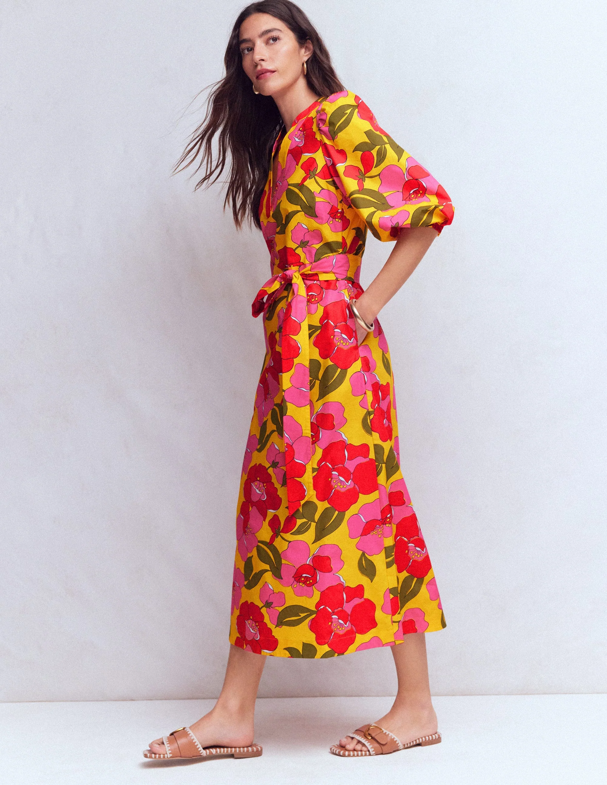 Octavia Cotton Dress-Yellow Radiant Bloom - Image 6
