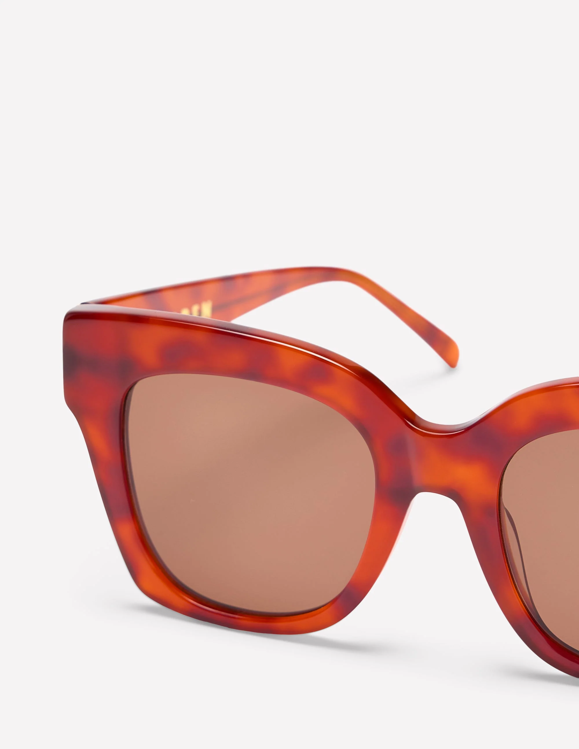 Oversized Tort Sunglasses-Marmalade Tort - Image 4