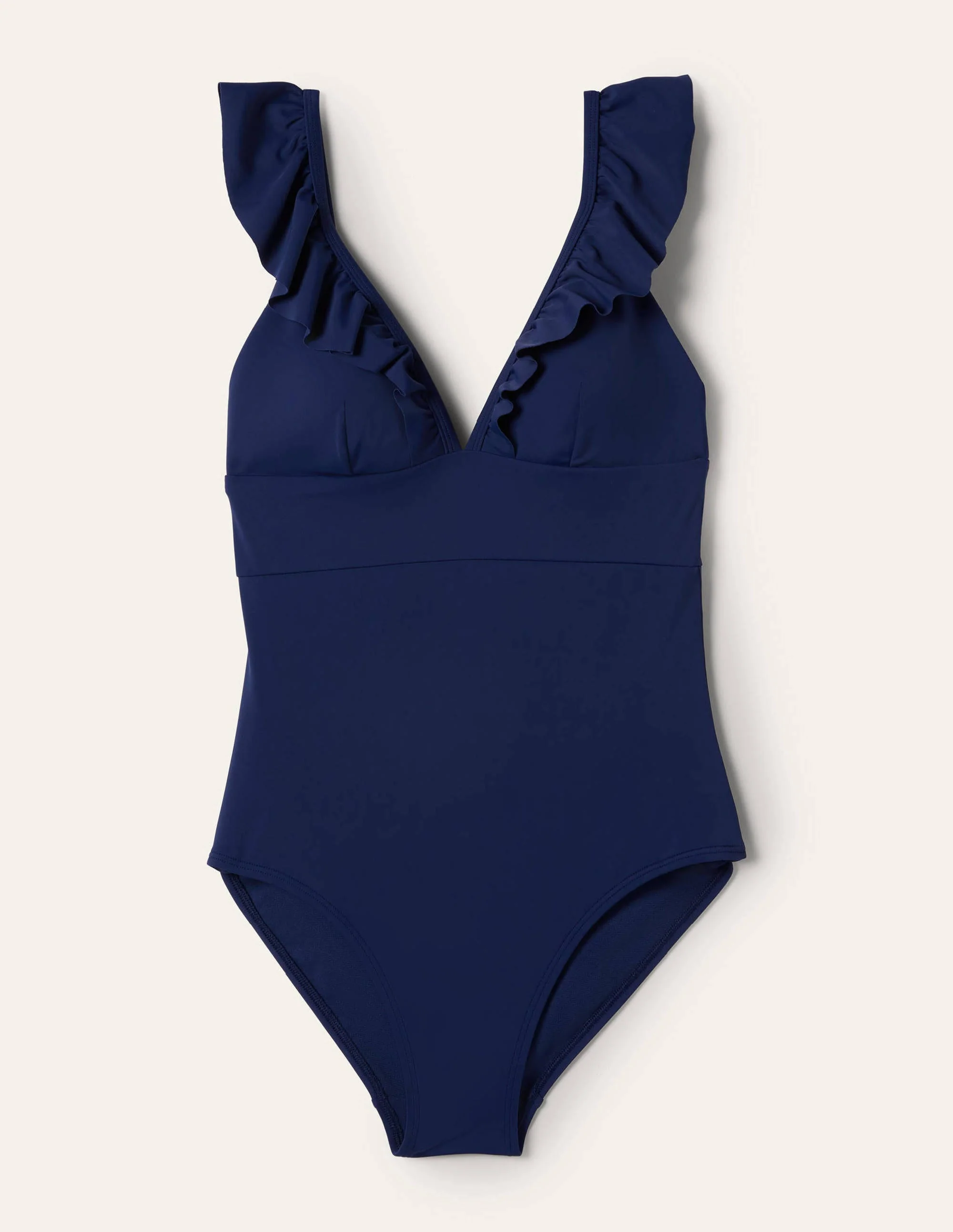Palermo Ruffle V Swimsuit-French Navy - Image 5