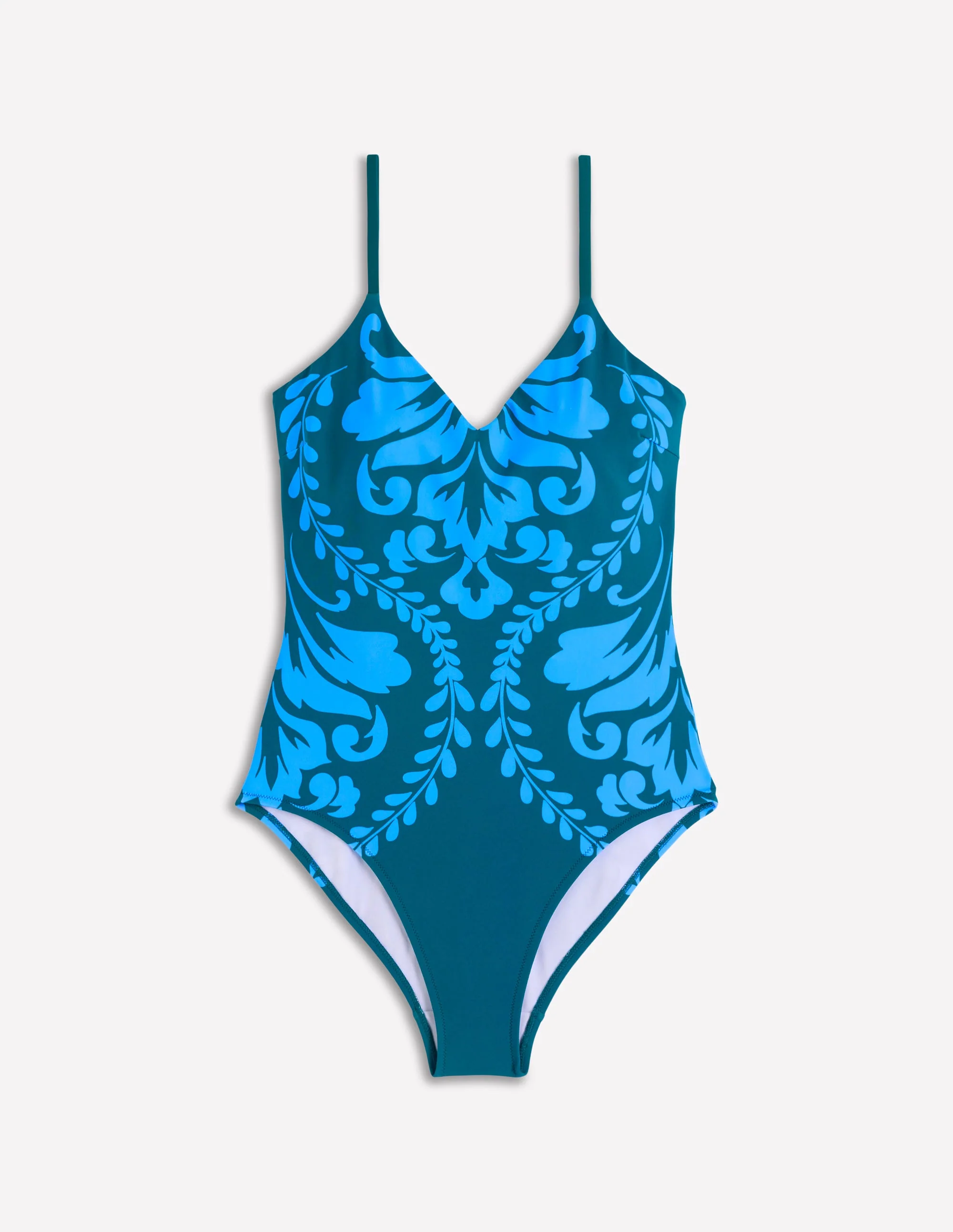 Palermo V Swimsuit-Green, Decorative Lattice - Image 7