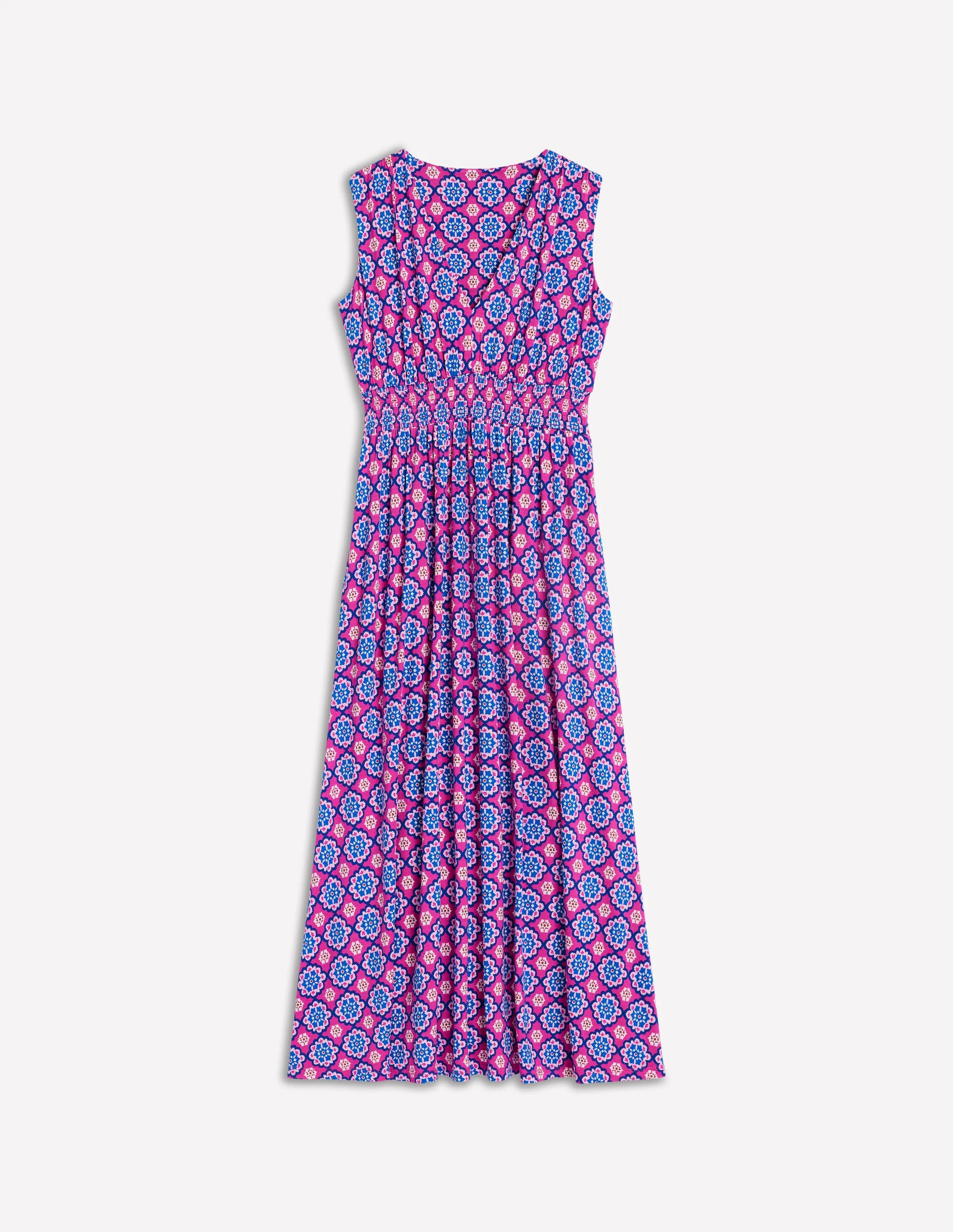 Paloma Jersey Maxi Dress-Cosmos Pink, Bloom Geo - Image 5