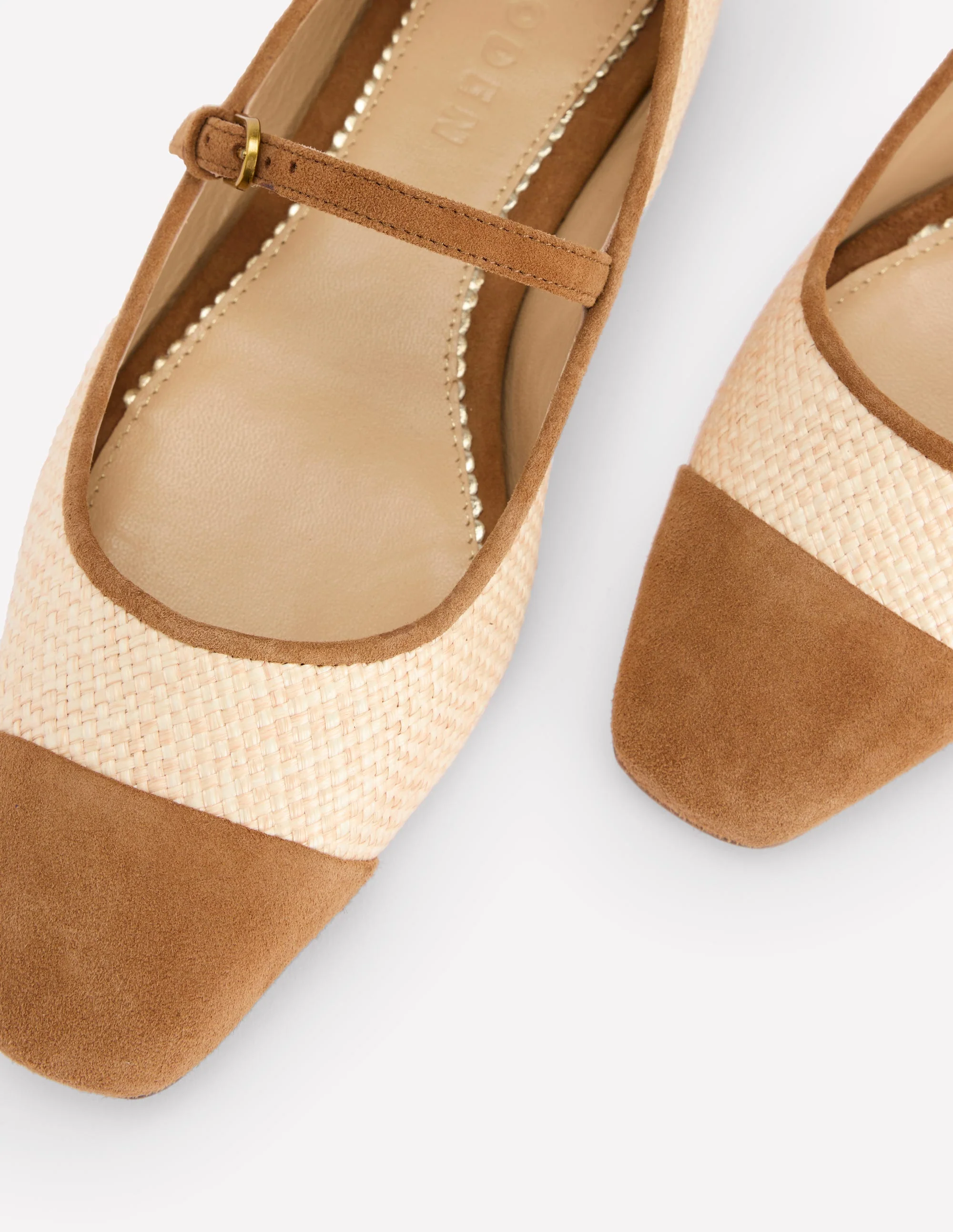 Penelope Mary Jane Flat-Natural - Image 4