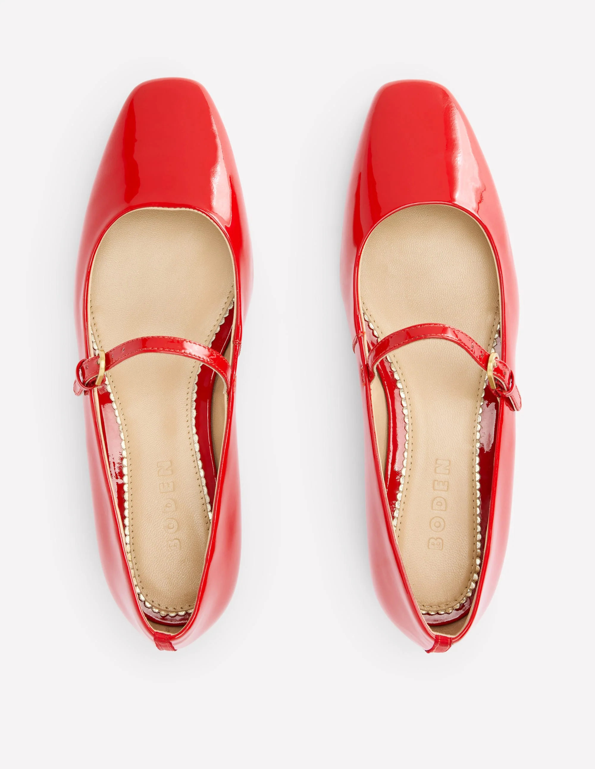 Penelope Mary Jane Flat-Post Box Red Patent - Image 5