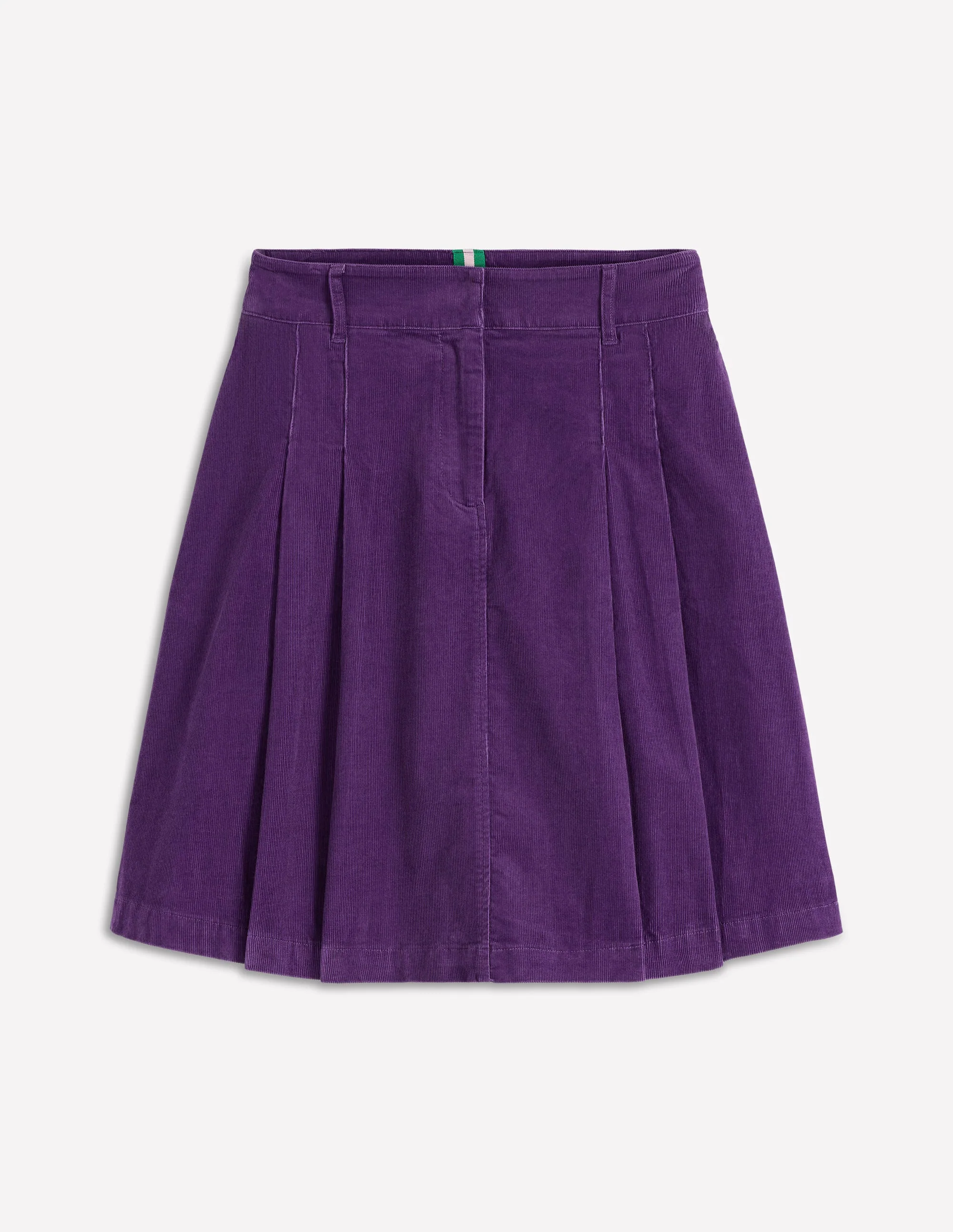 Pleated Cord Skirt-Mystic Purple - Image 5