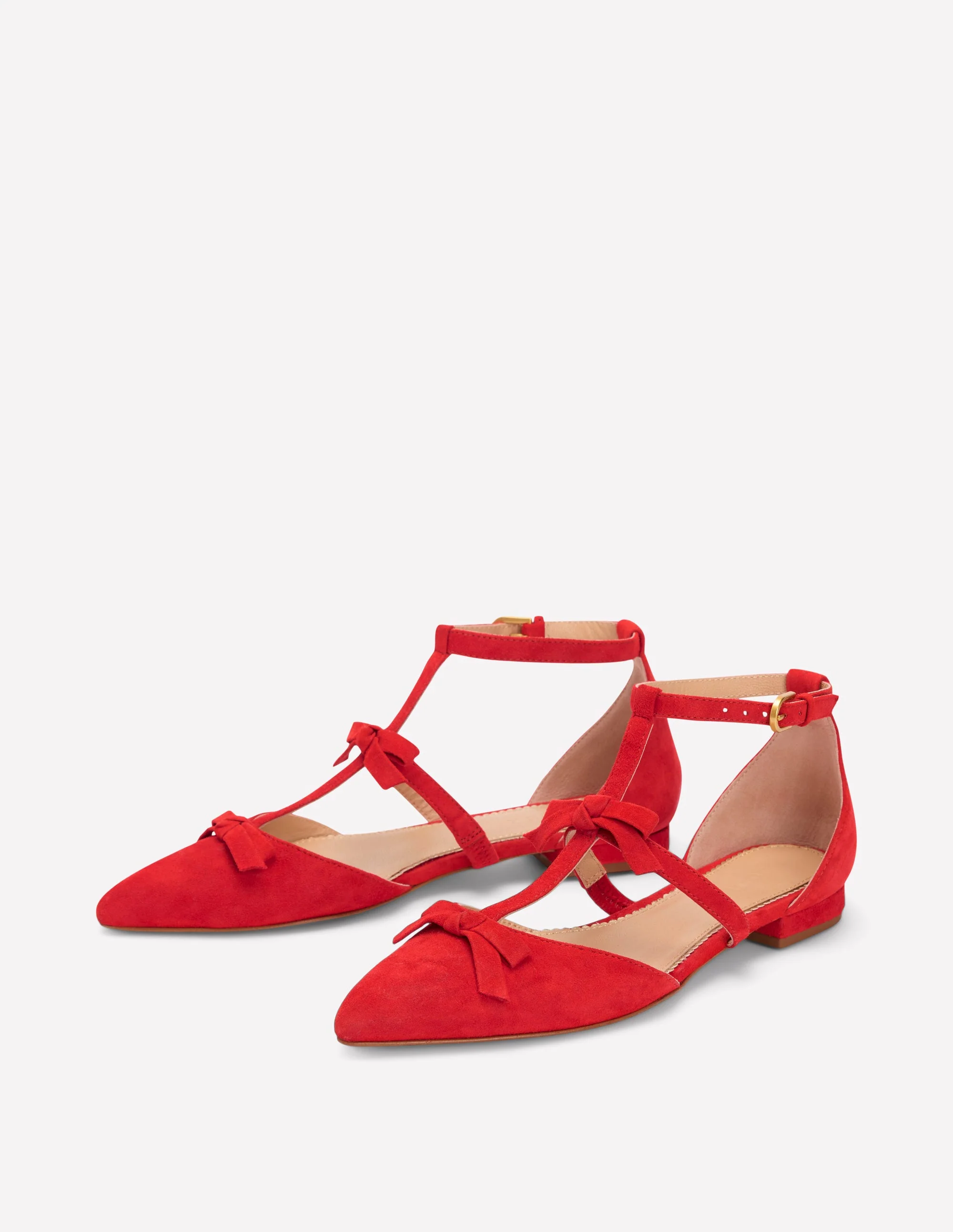 Point Bow Mary Jane-Pillarbox Red - Image 3