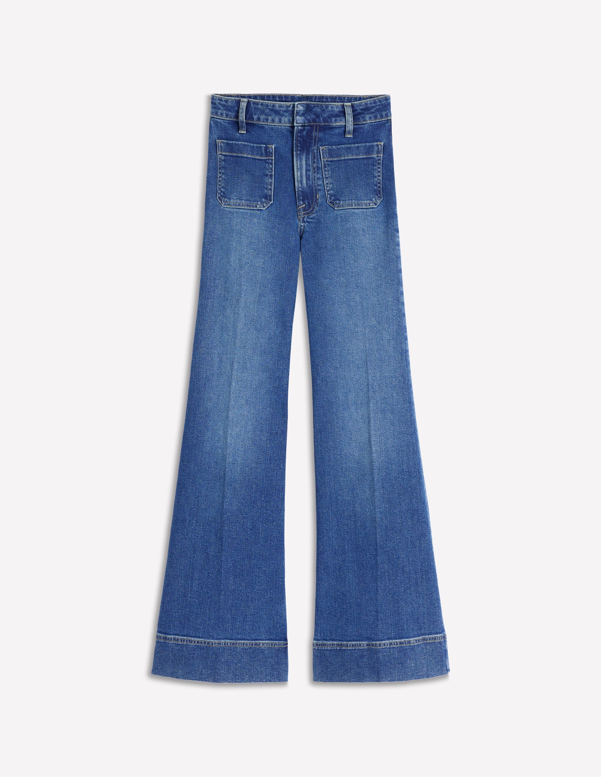 Primrose Wide Leg Jeans-Midwash - Image 7