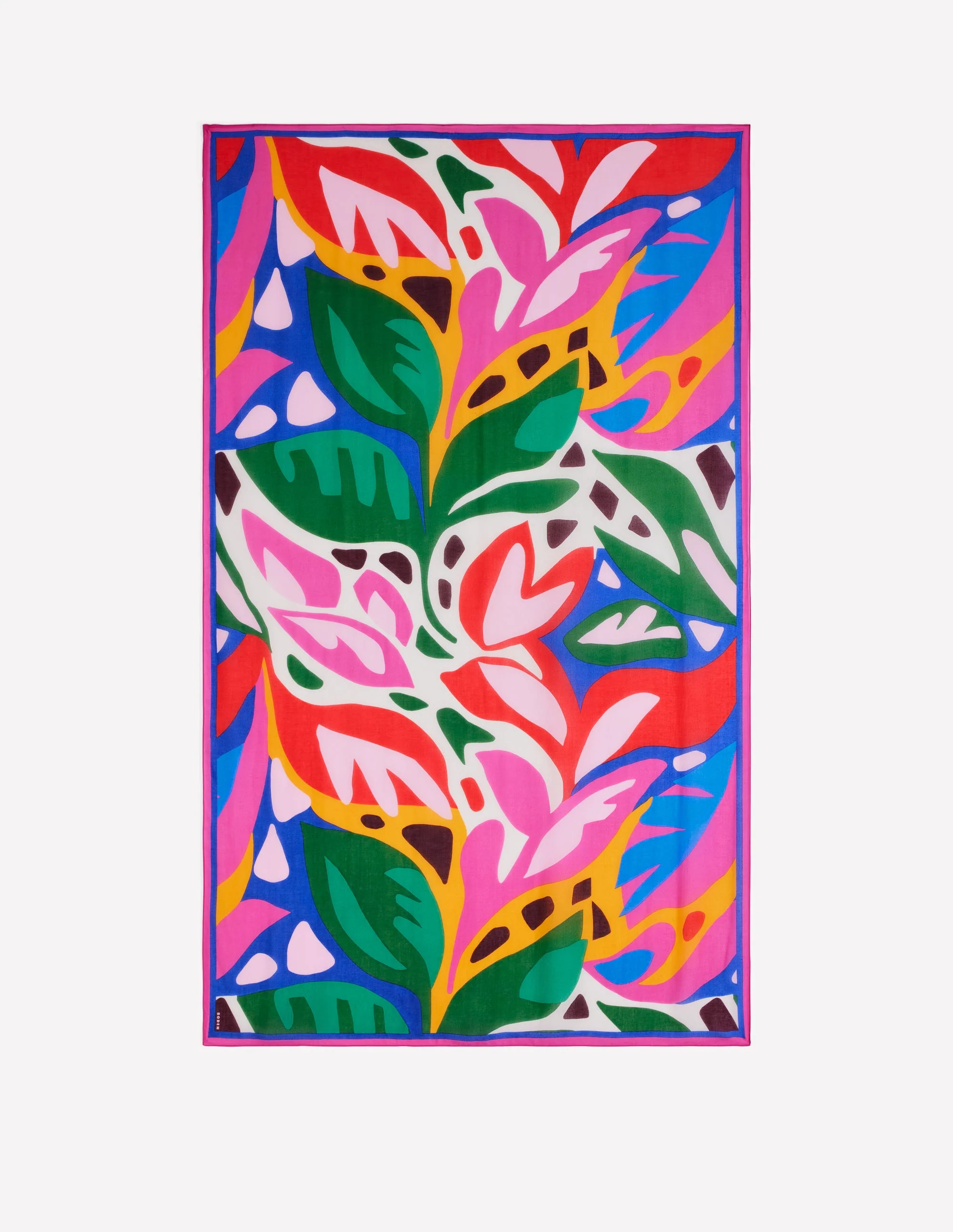 Printed Sarong Scarf-Multi, Leafy Cascade - Image 3