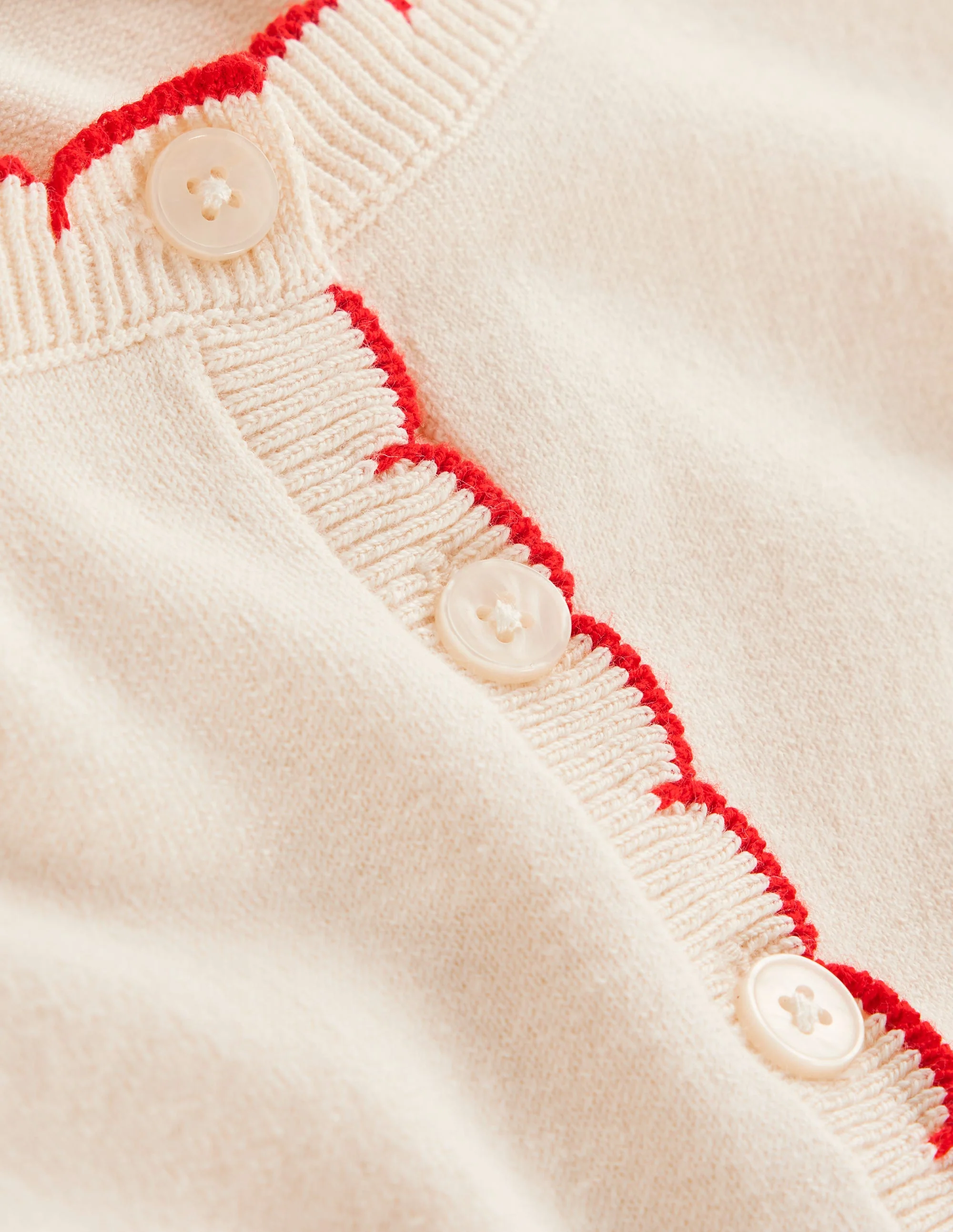 Pru Scallop Trim T-shirt-Warm Ivory - Image 8