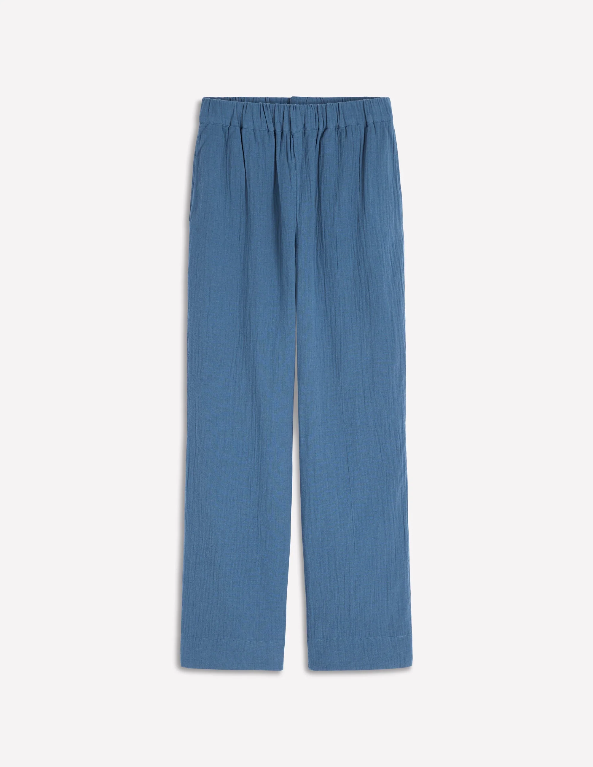 Pull On Double Cloth Pants-Seamist Blue - Image 5