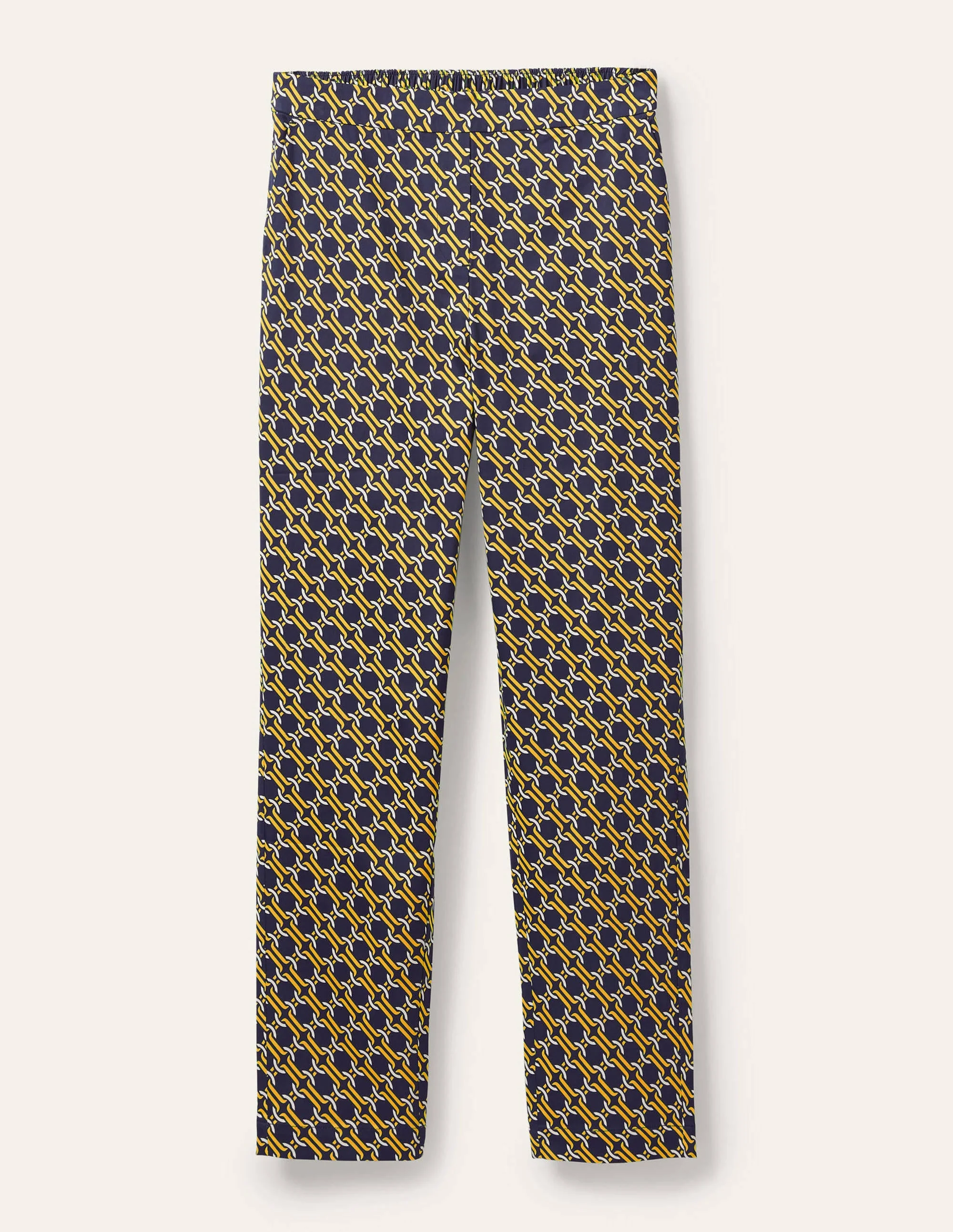 Pull On Pants-Navy, Chain Geo - Image 7