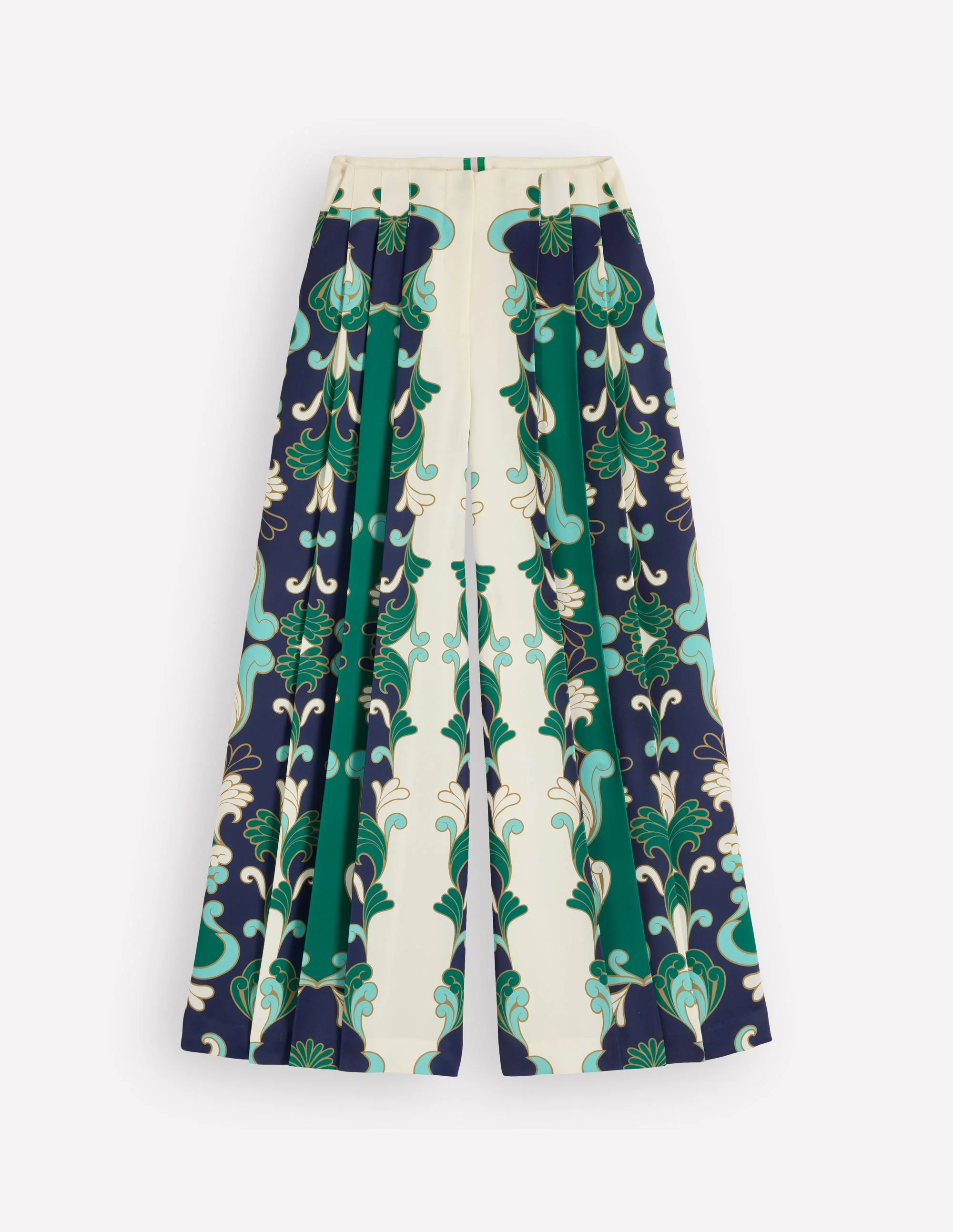 Regent Wide Leg Pants-Ivory, Foliage Whirl - Image 6