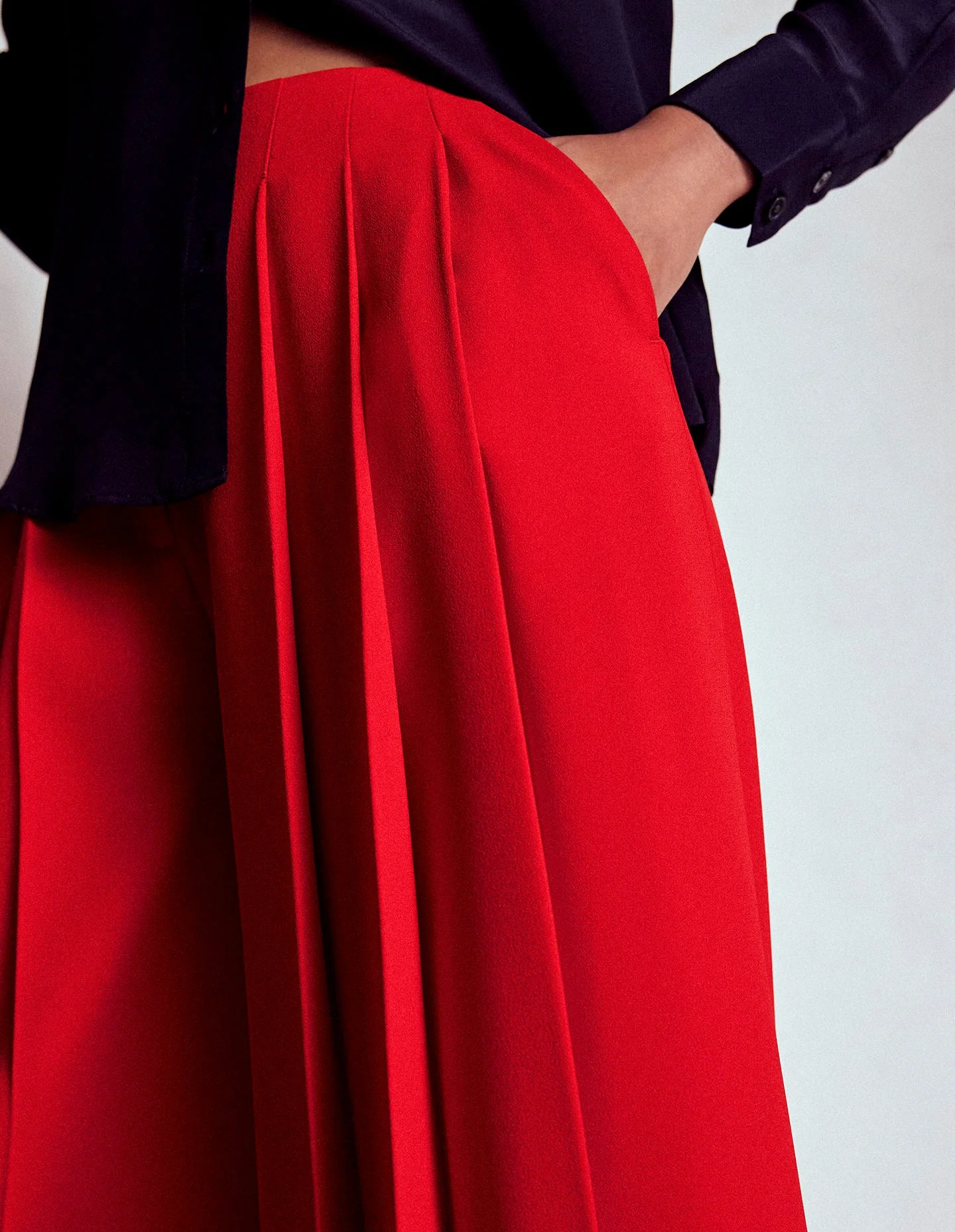 Regent Wide Leg Pants-Poppy Red - Image 2