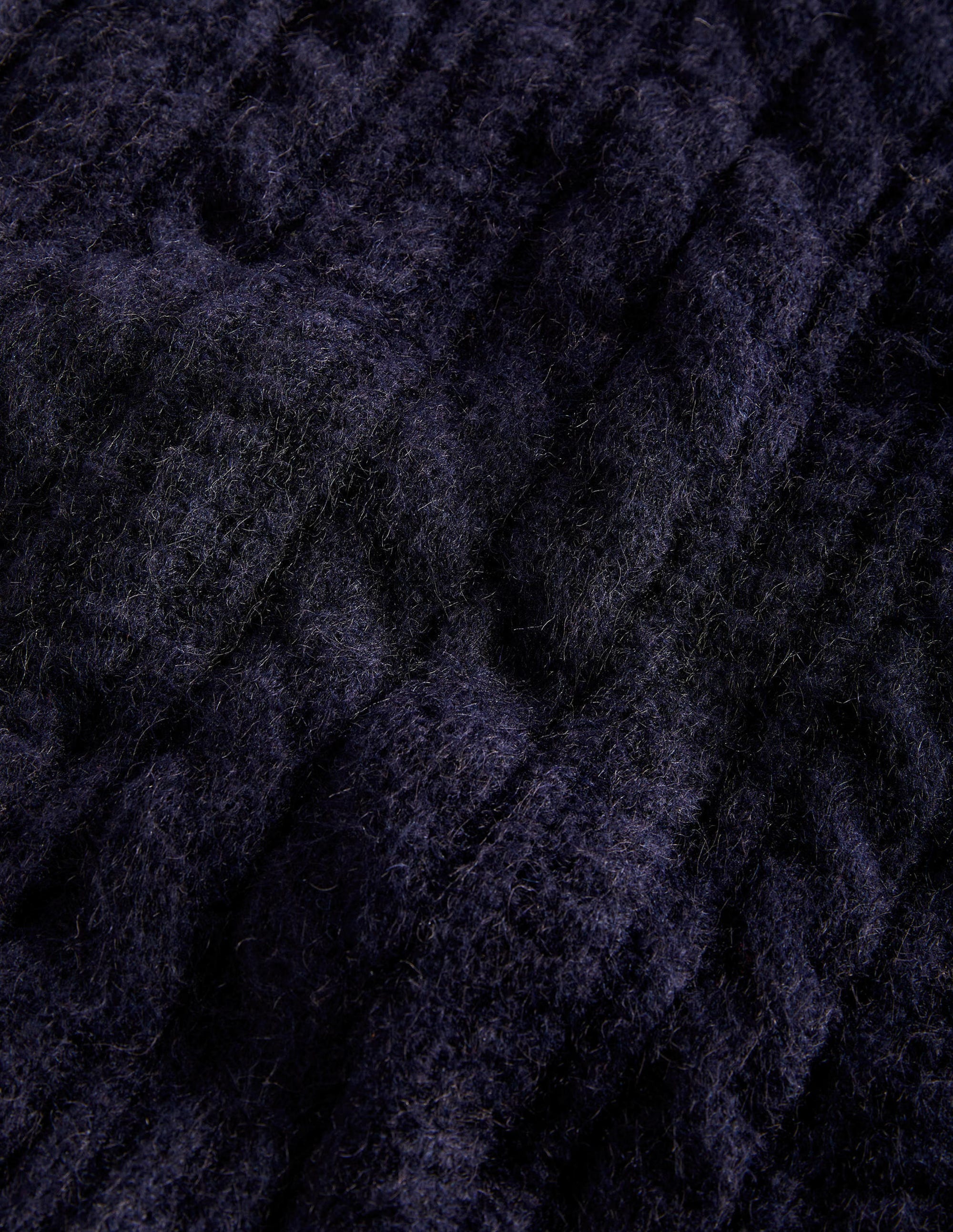 Relaxed Cable Sweater Vest-Navy - Image 6