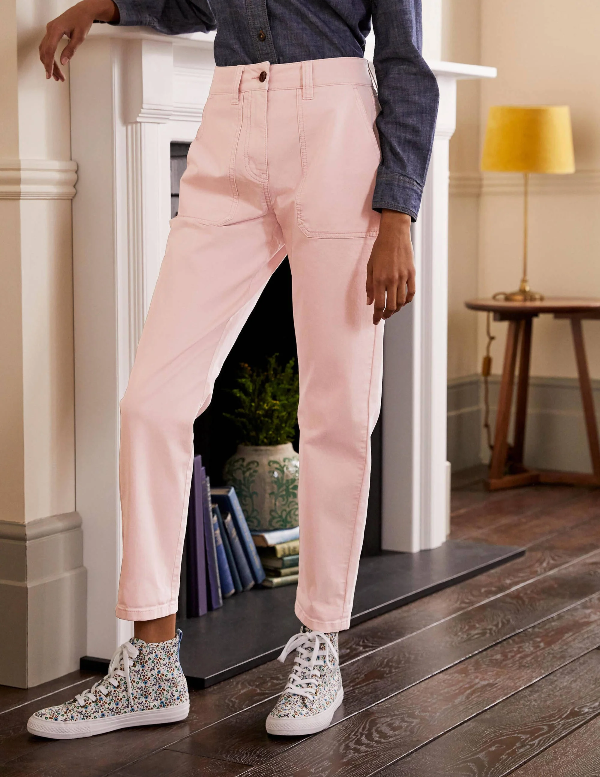 Relaxed Chino Pants-Milkshake - Image 2