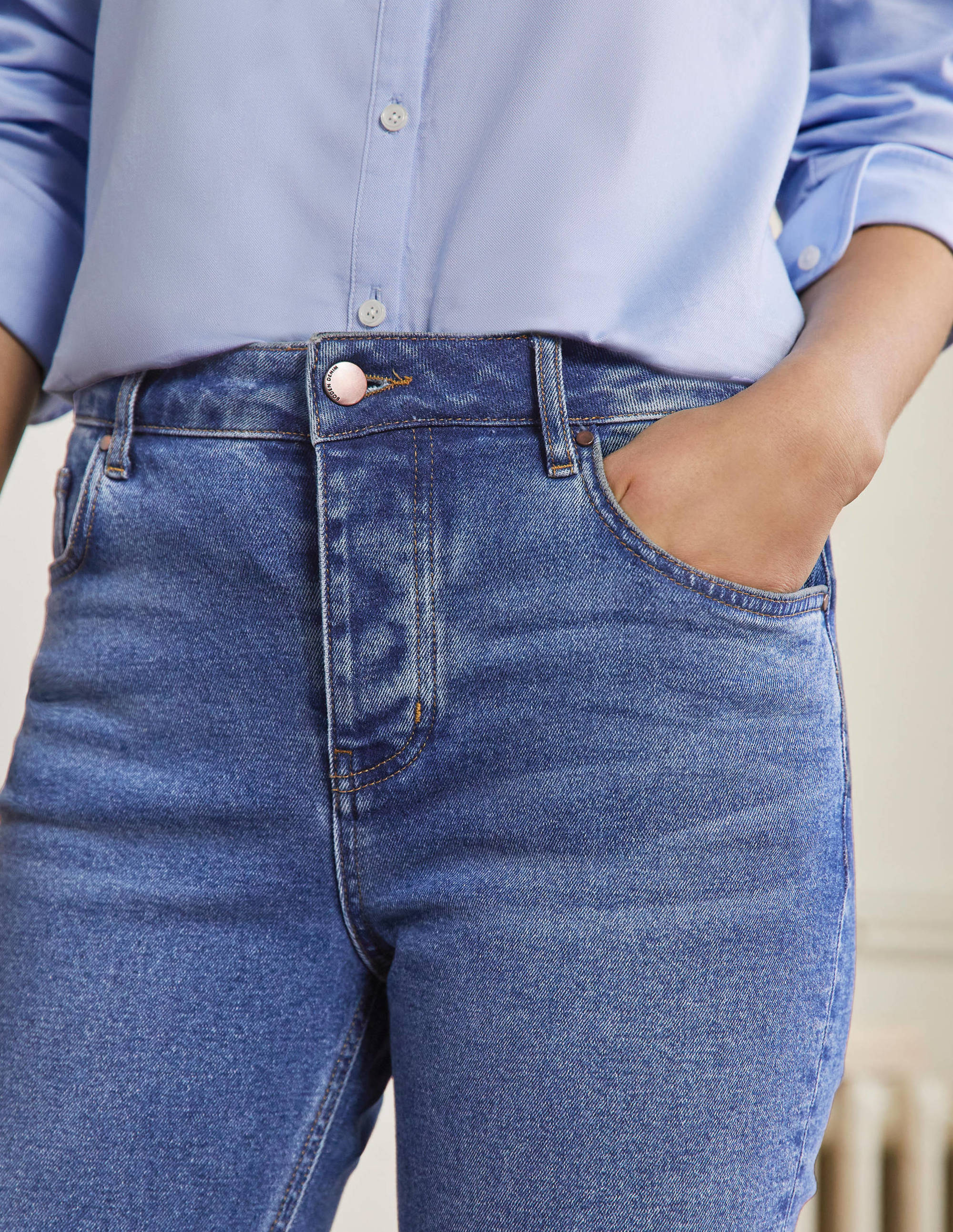 Relaxed Straight Jeans-Mid Vintage - Image 2