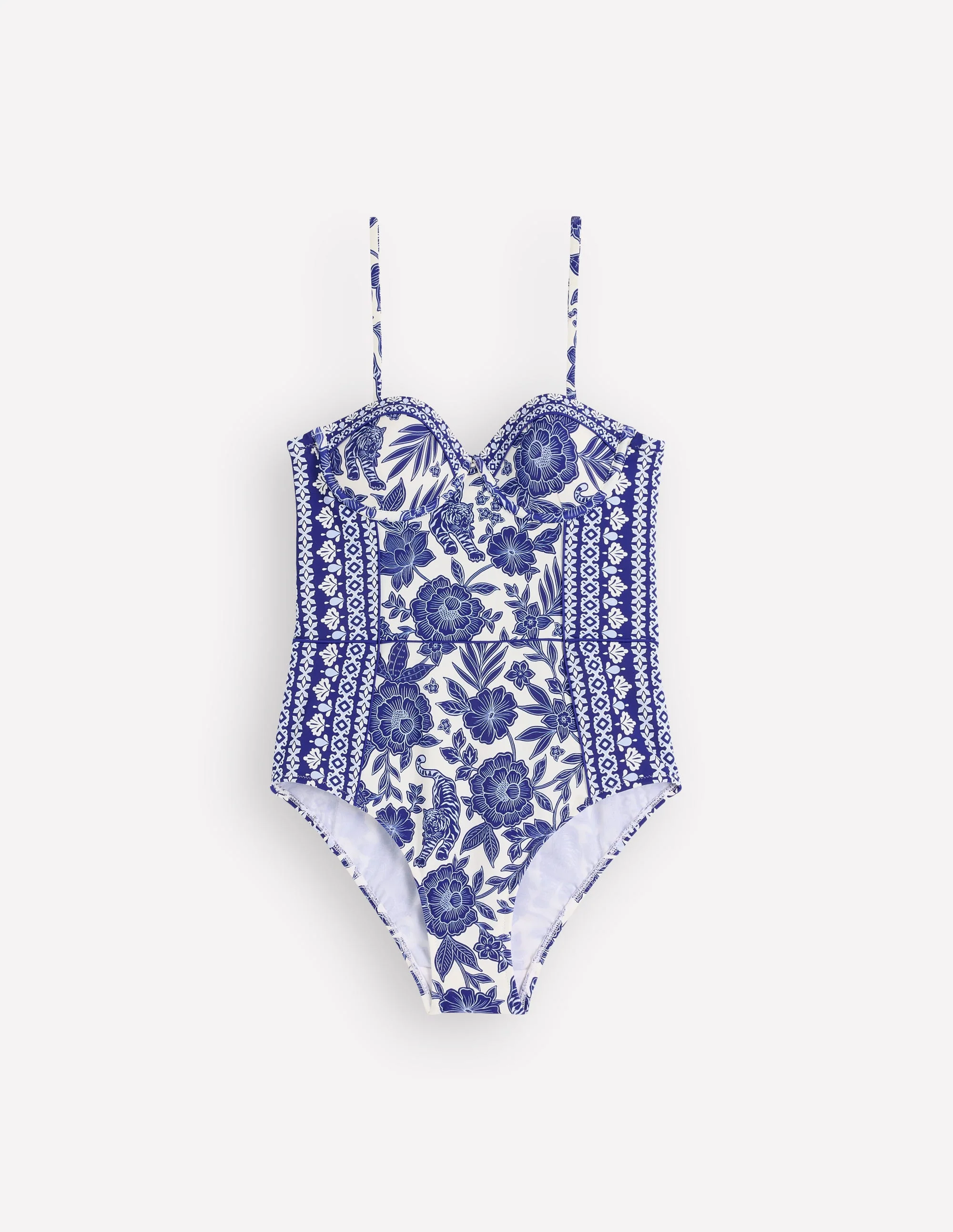 Rhodes Cup-Size Swimsuit-Mazarine Blue, Paradise - Image 6