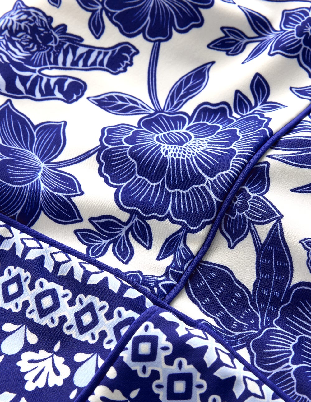 Rhodes Cup-Size Swimsuit-Mazarine Blue, Paradise - Image 7