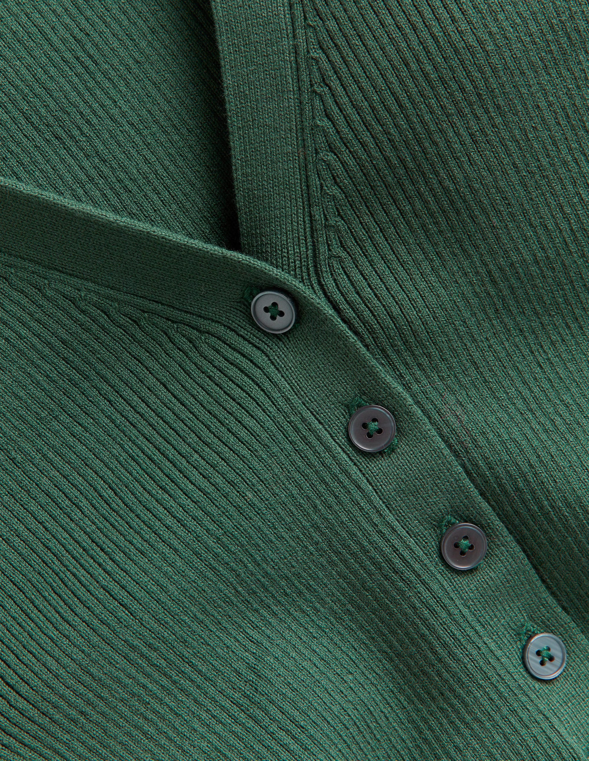 Ribbed Knitted T-shirt-Trekking Green - Image 6