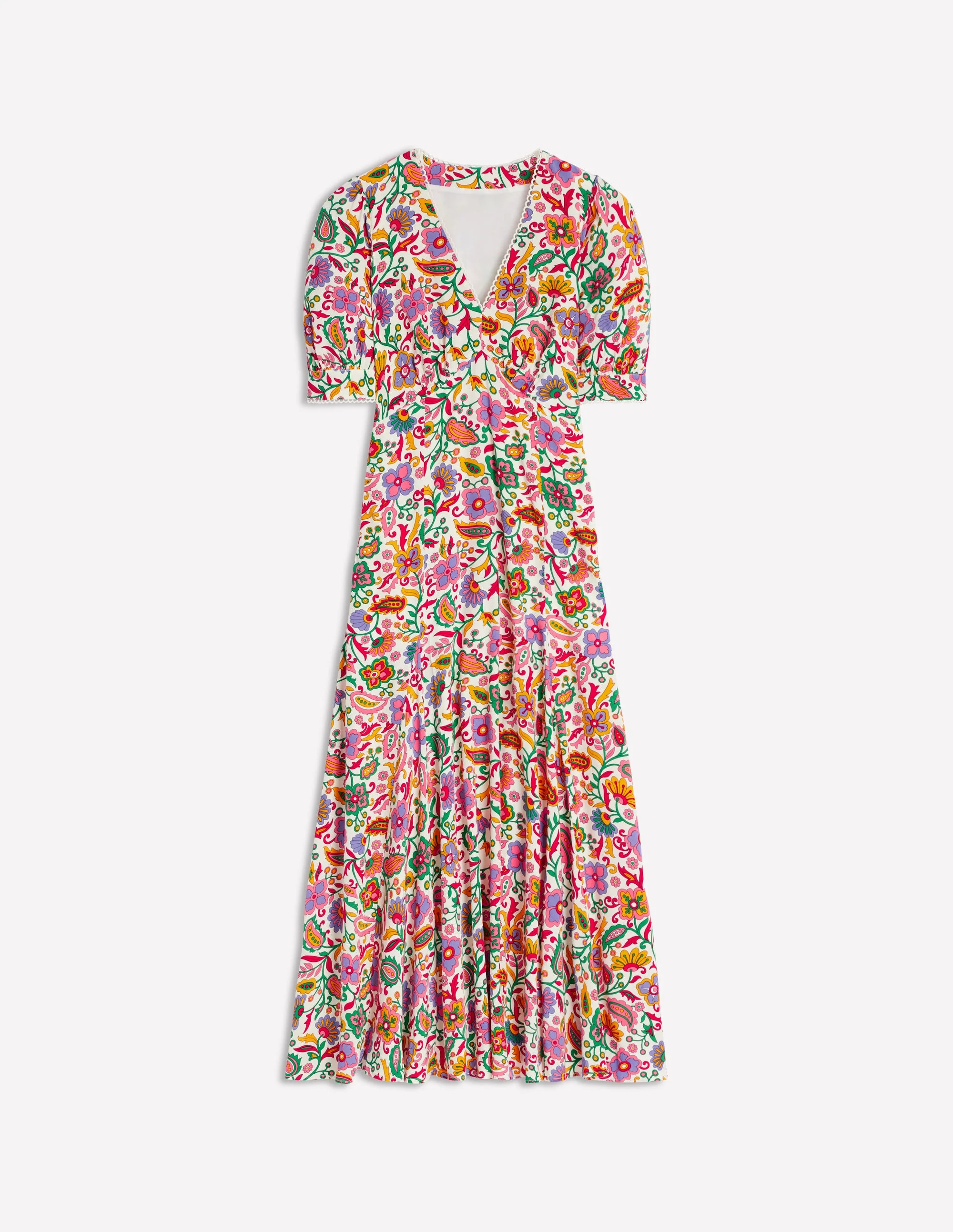 Rosie Godet Tea Dress-Multi, Oriental Paradise - Image 9