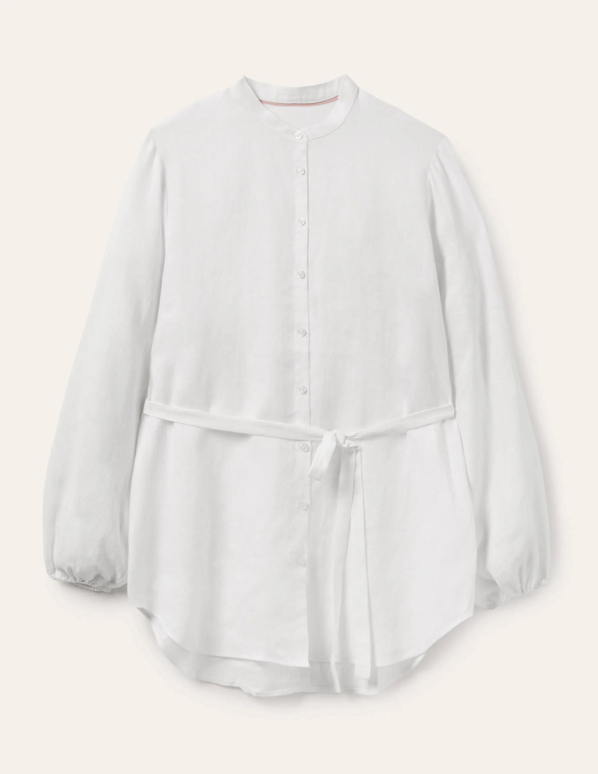 Rosie Linen Shirt-White - Image 5